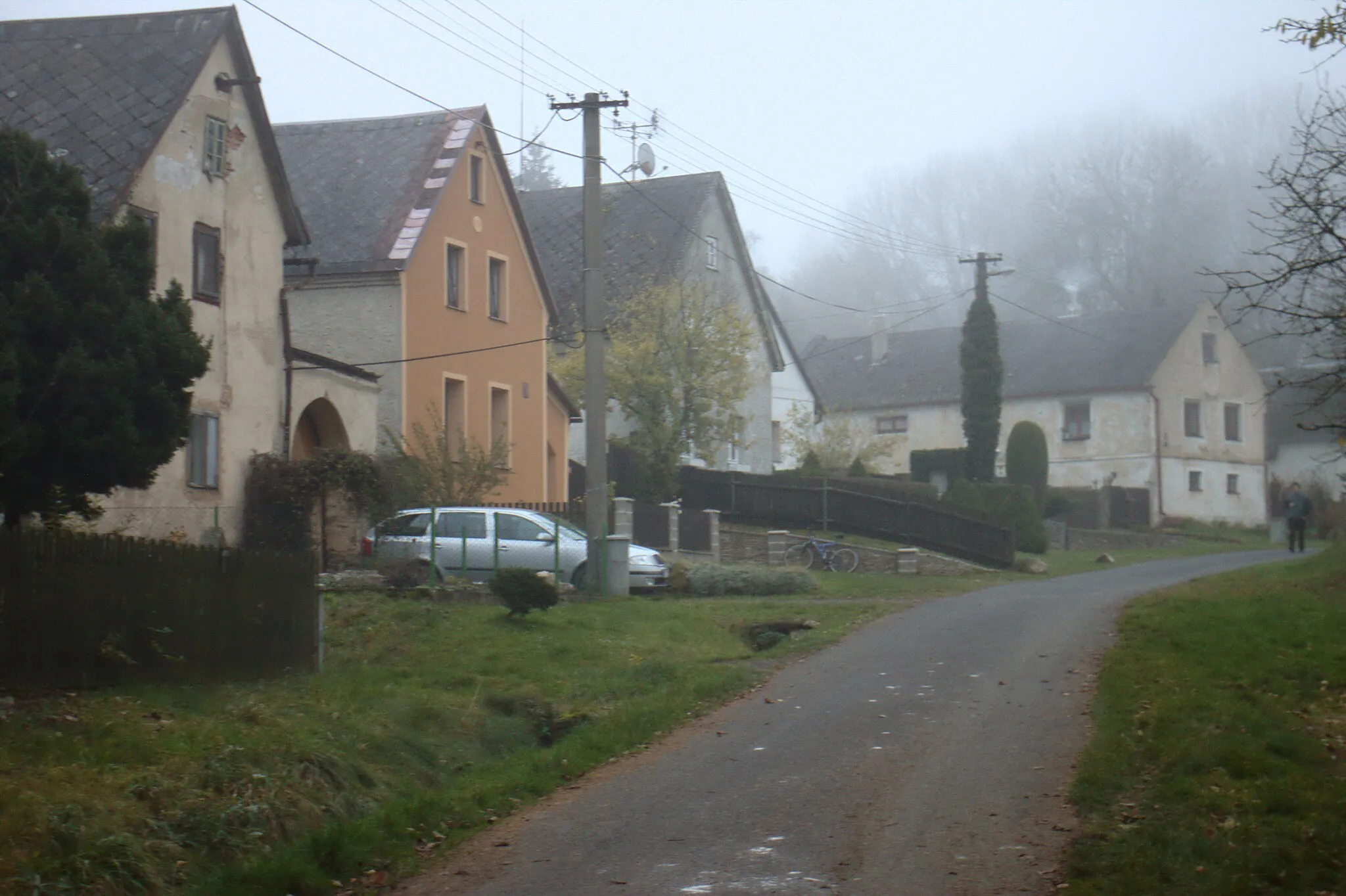 Photo showing: Kojšovice village, central part. Karlovy Vary Region, CZ