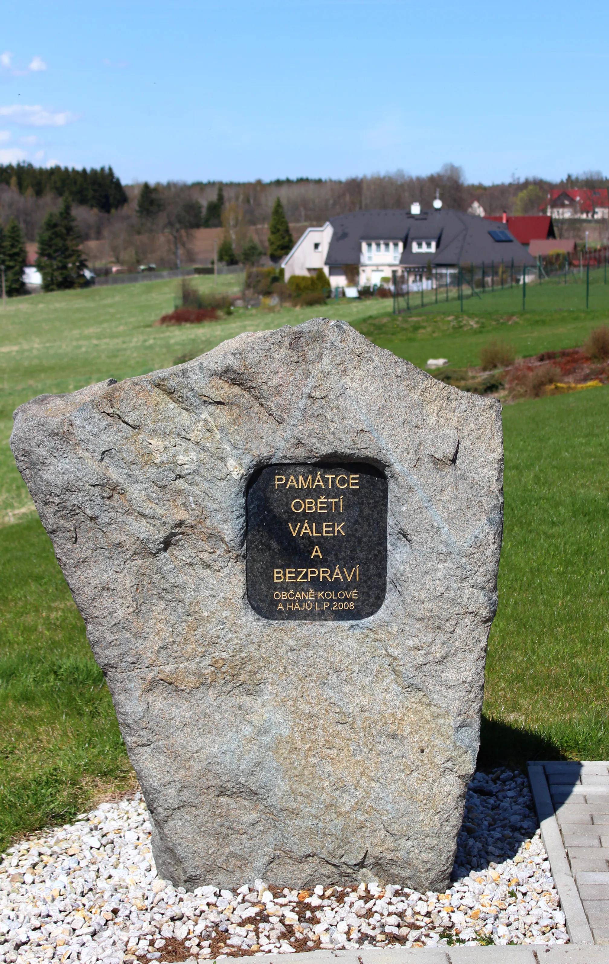 Photo showing: Memorial in Kolová village, Czech Republic