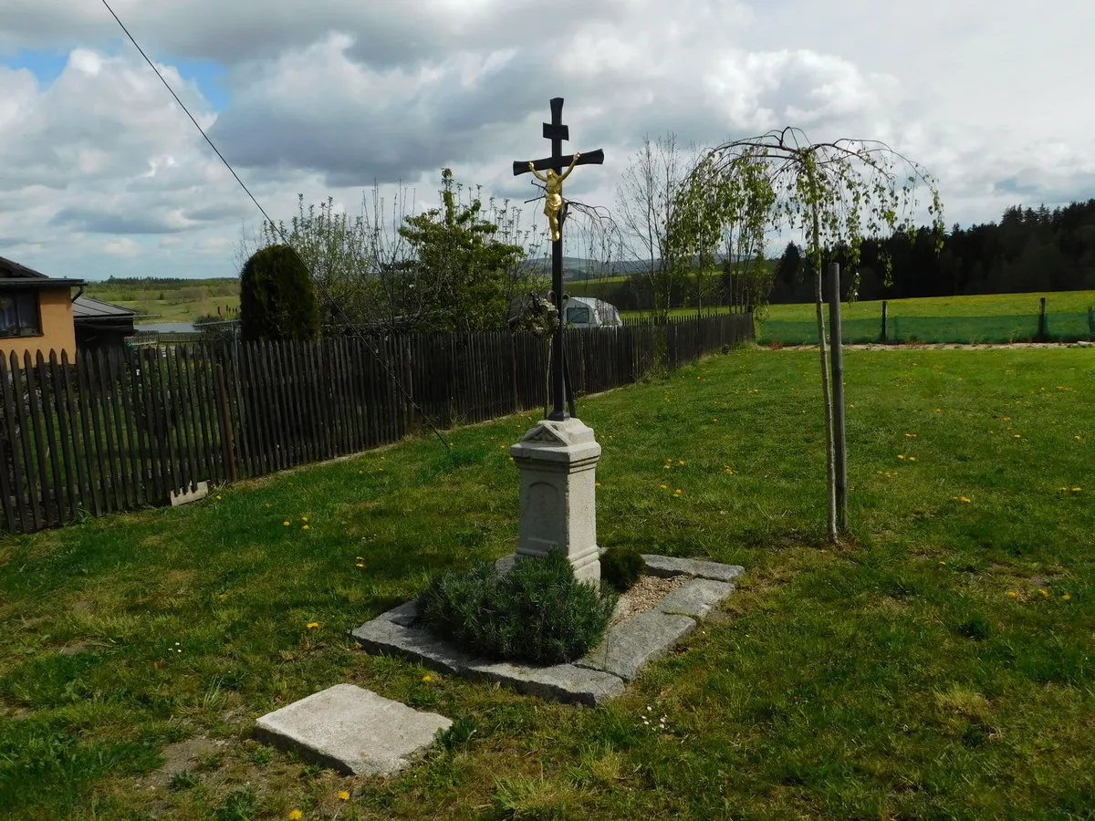 Photo showing: Wayside cross in Bochov in Karlovy Vary District – entry no. 36370.