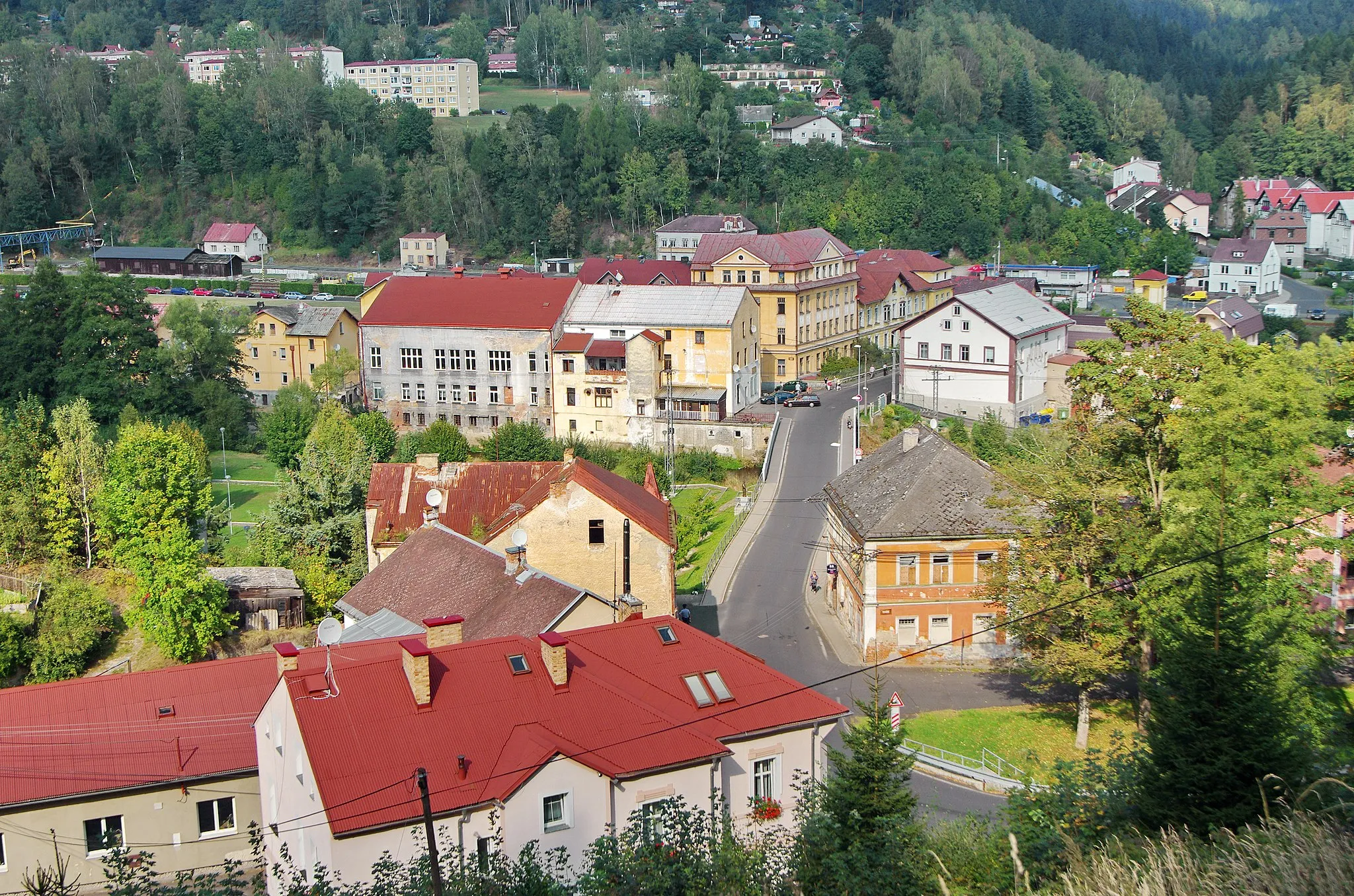 Photo showing: Oloví, město v Krušných horách, okres Sokolov