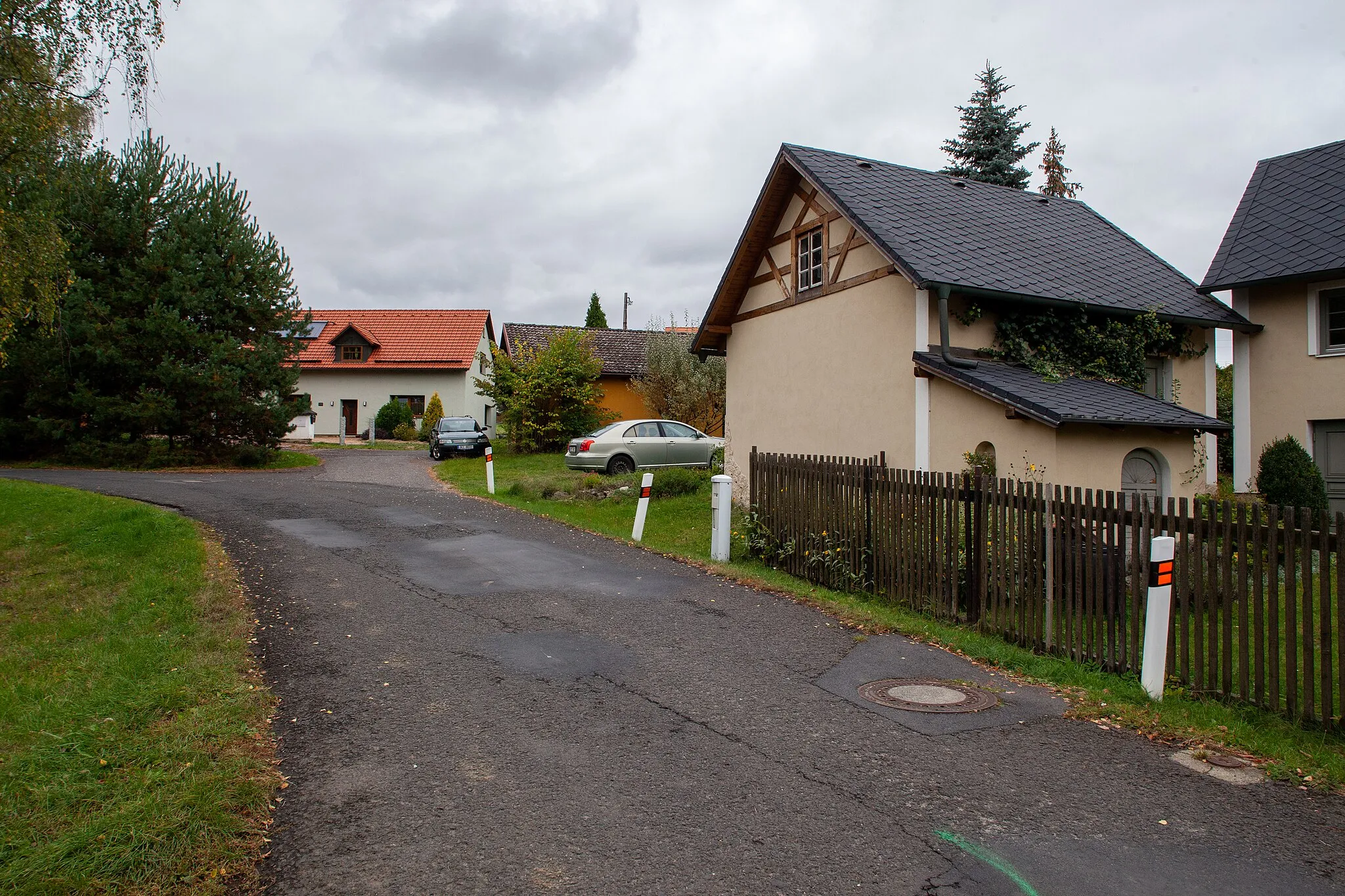 Photo showing: A house in village Chranišov (Nové Sedlo), Karlovy Vary District, Karlovy Vary Region, Czechia