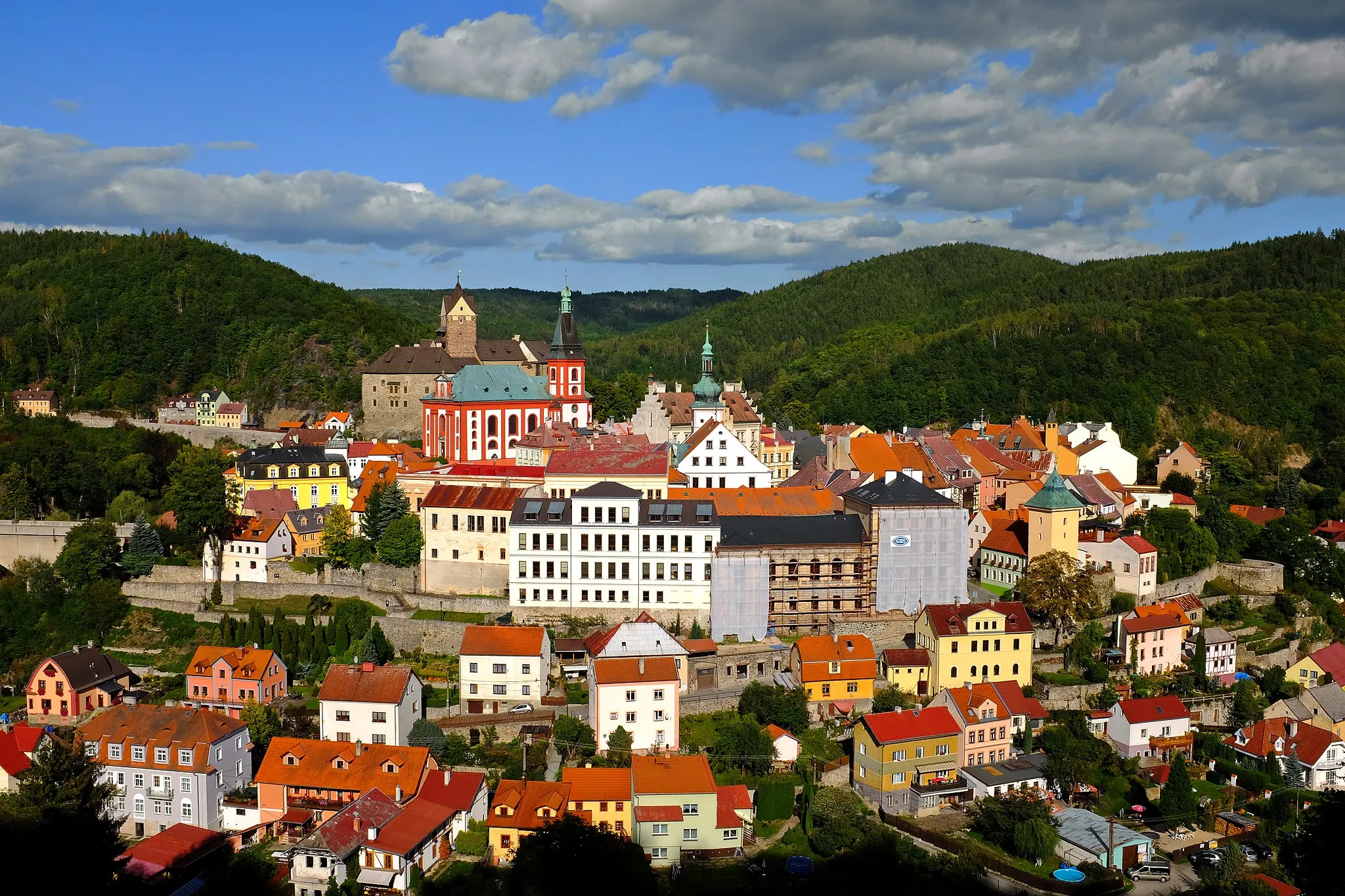 Photo showing: Loket, pohled na město v září 2019, okres Sokolov