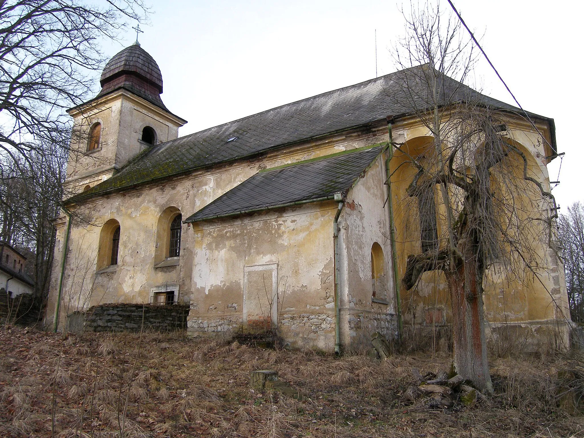 Photo showing: Vidžín (ČR, okres Plzeň-sever), filiální farní kostel sv. Jakuba Většího.