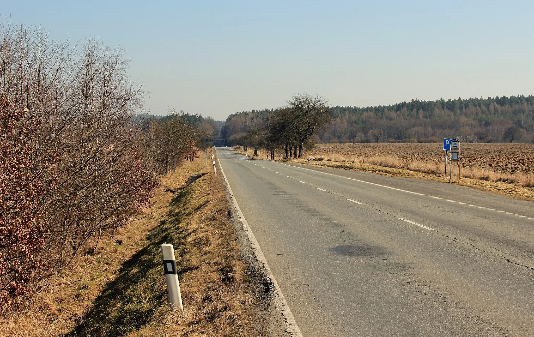 Photo showing: Road No. 605 by Chotěšovičky, part of Pňovany, Czech Republic.