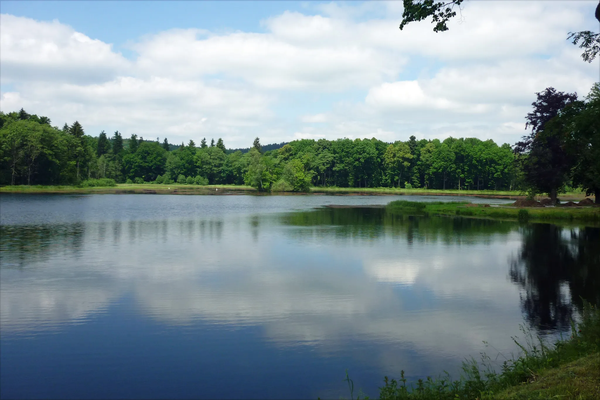 Photo showing: Schlossteich in Hainspach (Lipová) in Nordböhmen