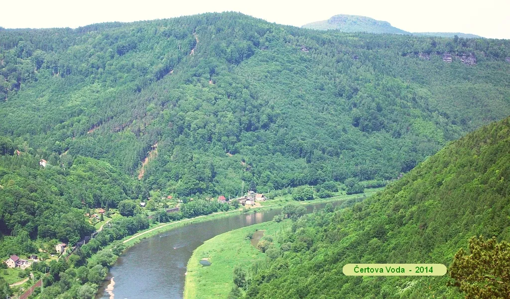 Photo showing: Pohled na Čertovu Vodu z Růžové vyhlídky