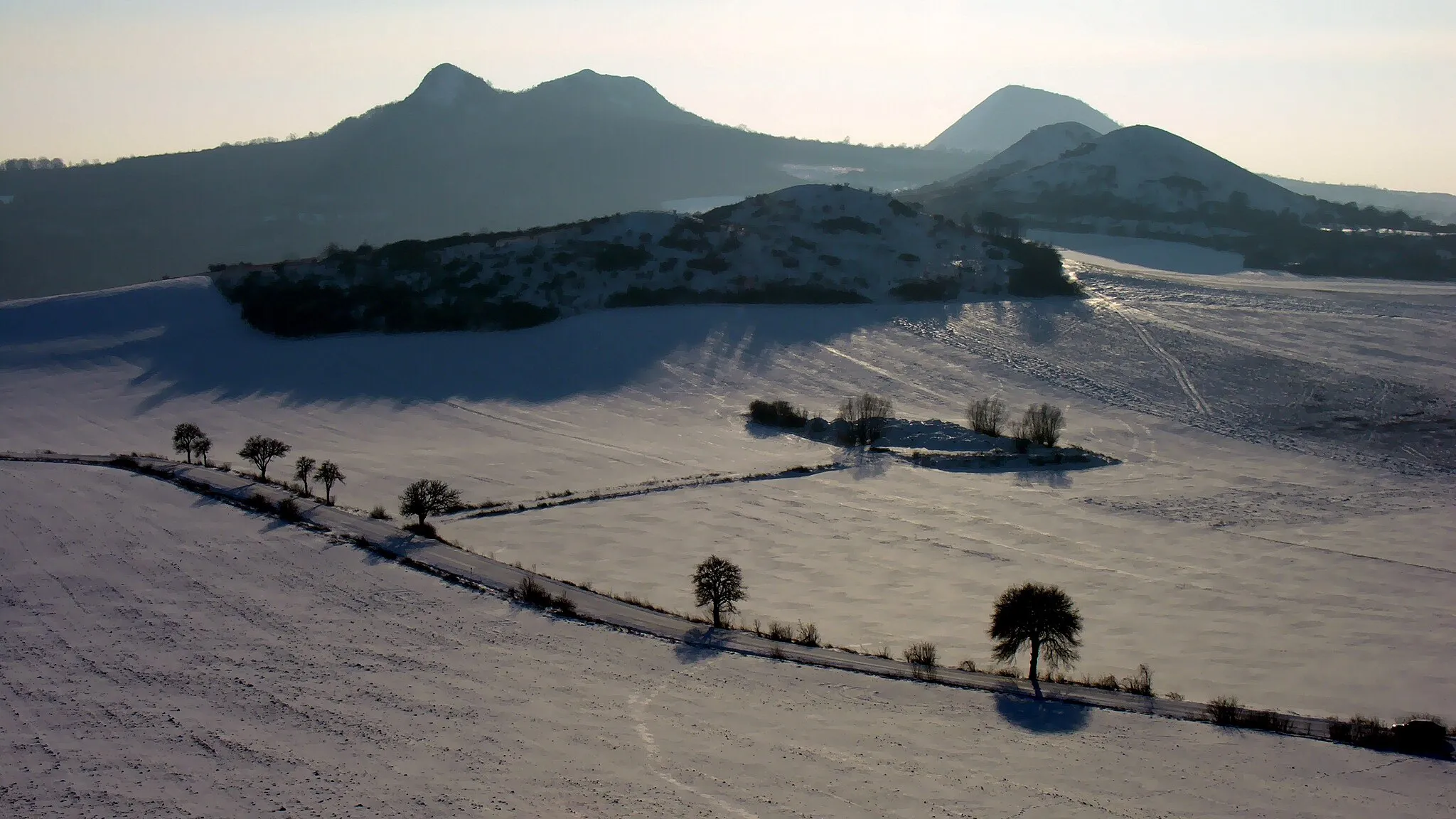 Photo showing: Czech Central Mountains under snow