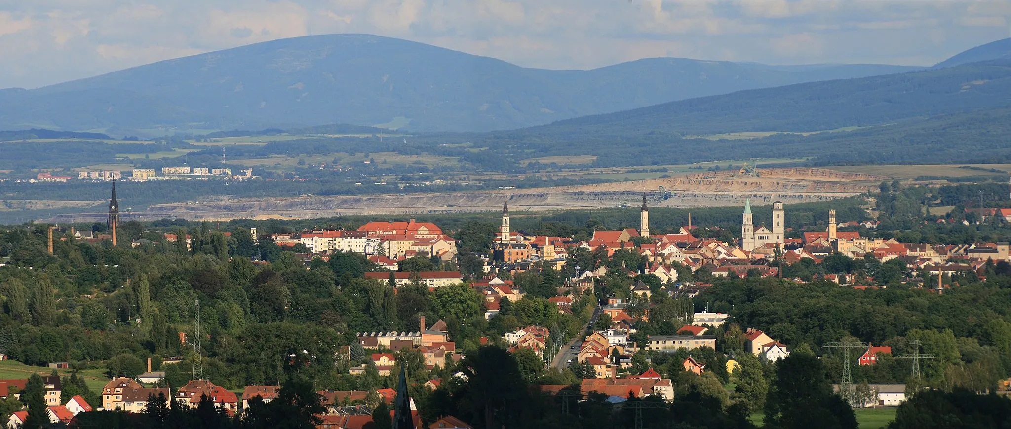 Photo showing: Zittau, view from Koitsche mountain
