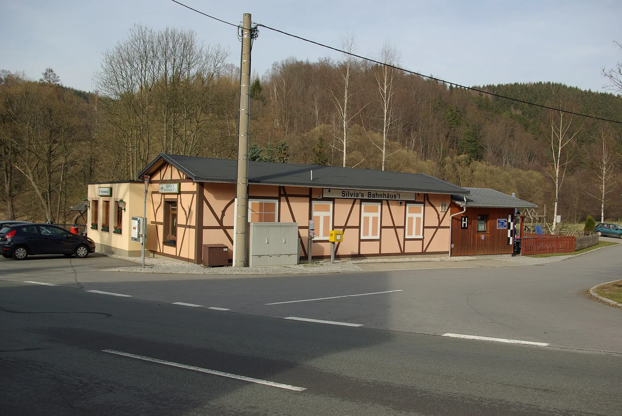 Photo showing: Bahnhof Großrückerswalde im Ortsteil Boden (2012)
