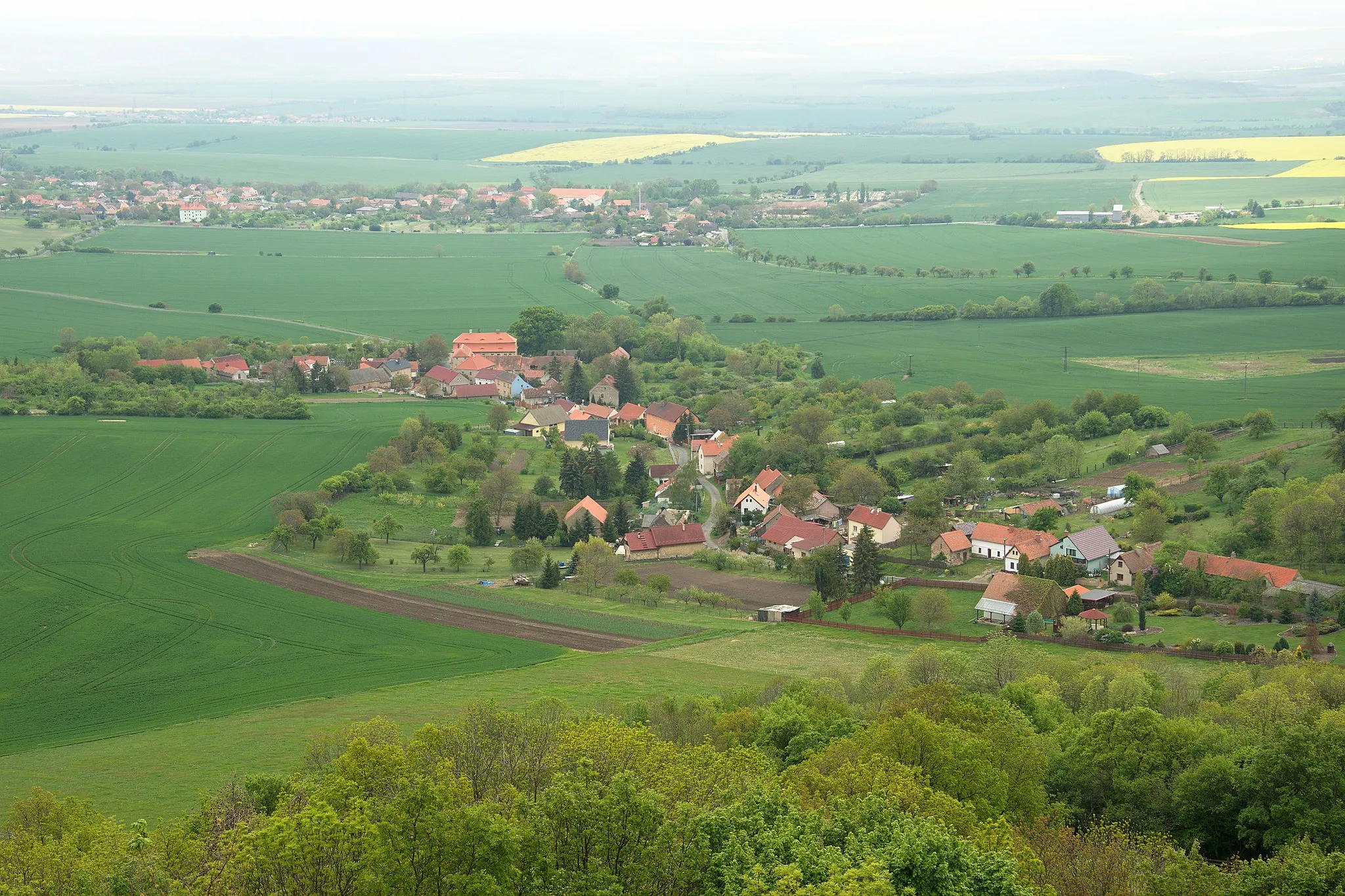 Photo showing: Pnětluky – pohled z Plešivce