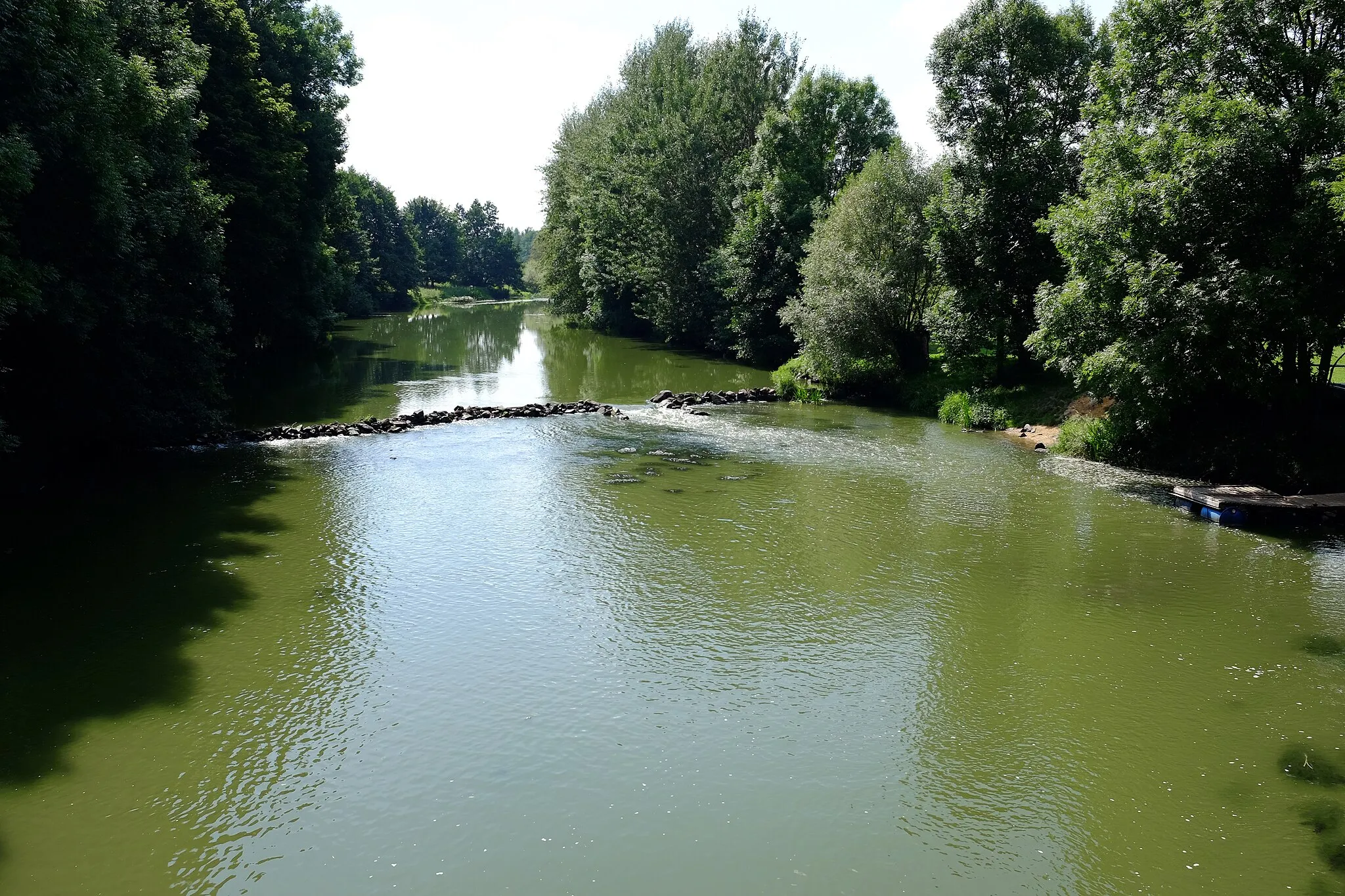 Photo showing: Řeka Ohře v Chocovicích, okres Cheb