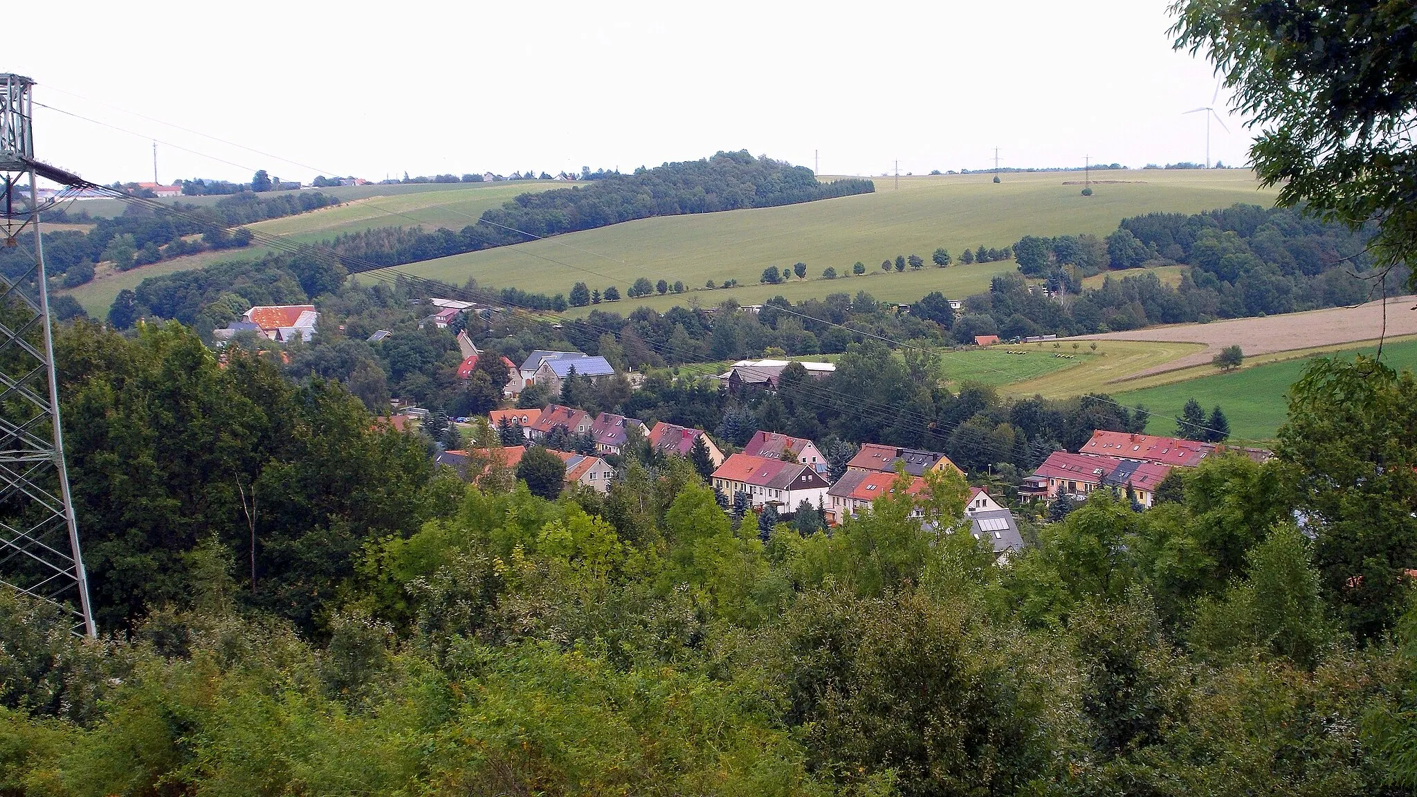 Photo showing: Blick auf die Siedlung Bergweg in Ulberndorf