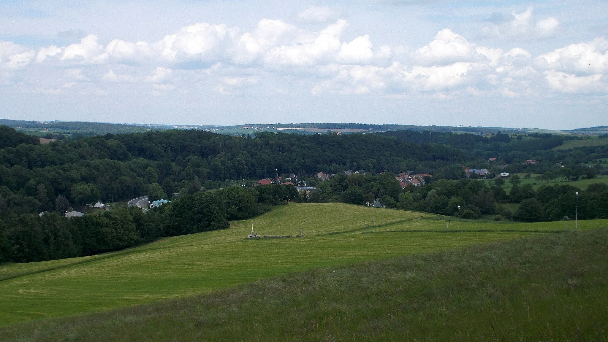 Photo showing: Blick auf Ulberndorf - ein Stadtteild der großen Kreisstadt Dippoldiswalde