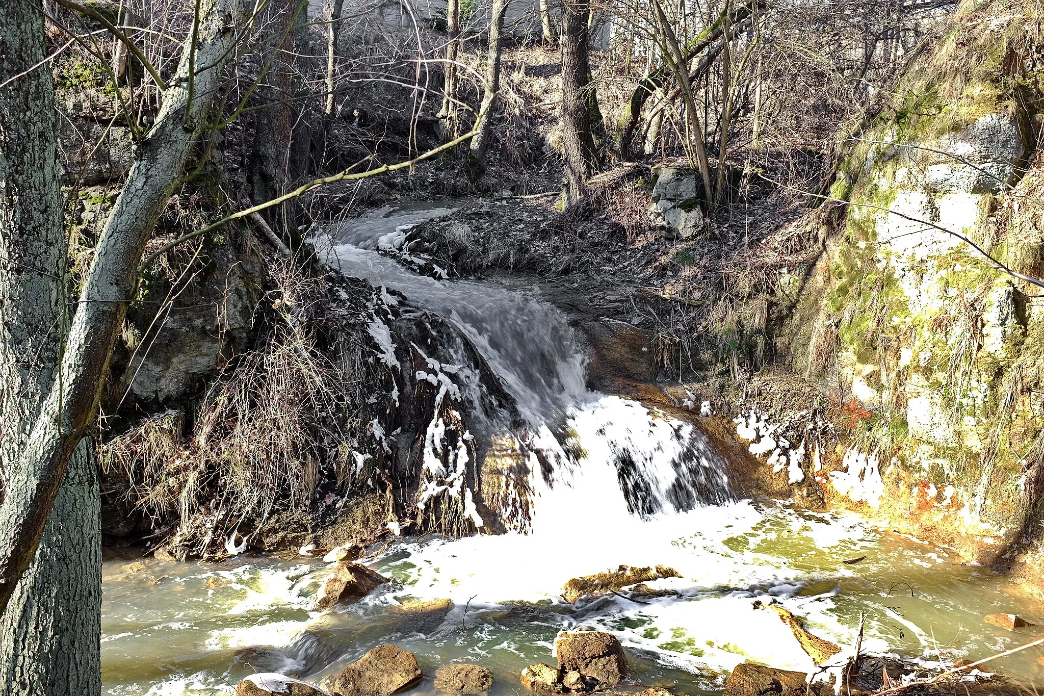 Photo showing: Jimlíkovský vodopád na Vlčím potoce, okres Karlovy Vary