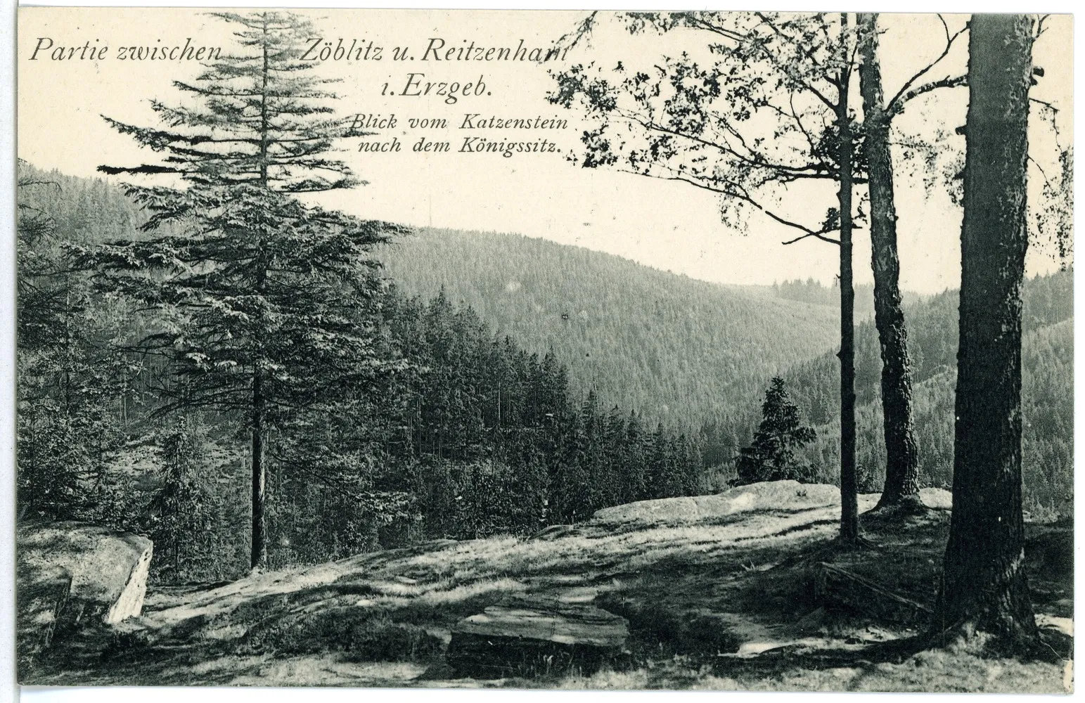Photo showing: Reitzenhain; Blick vom Katzenstein