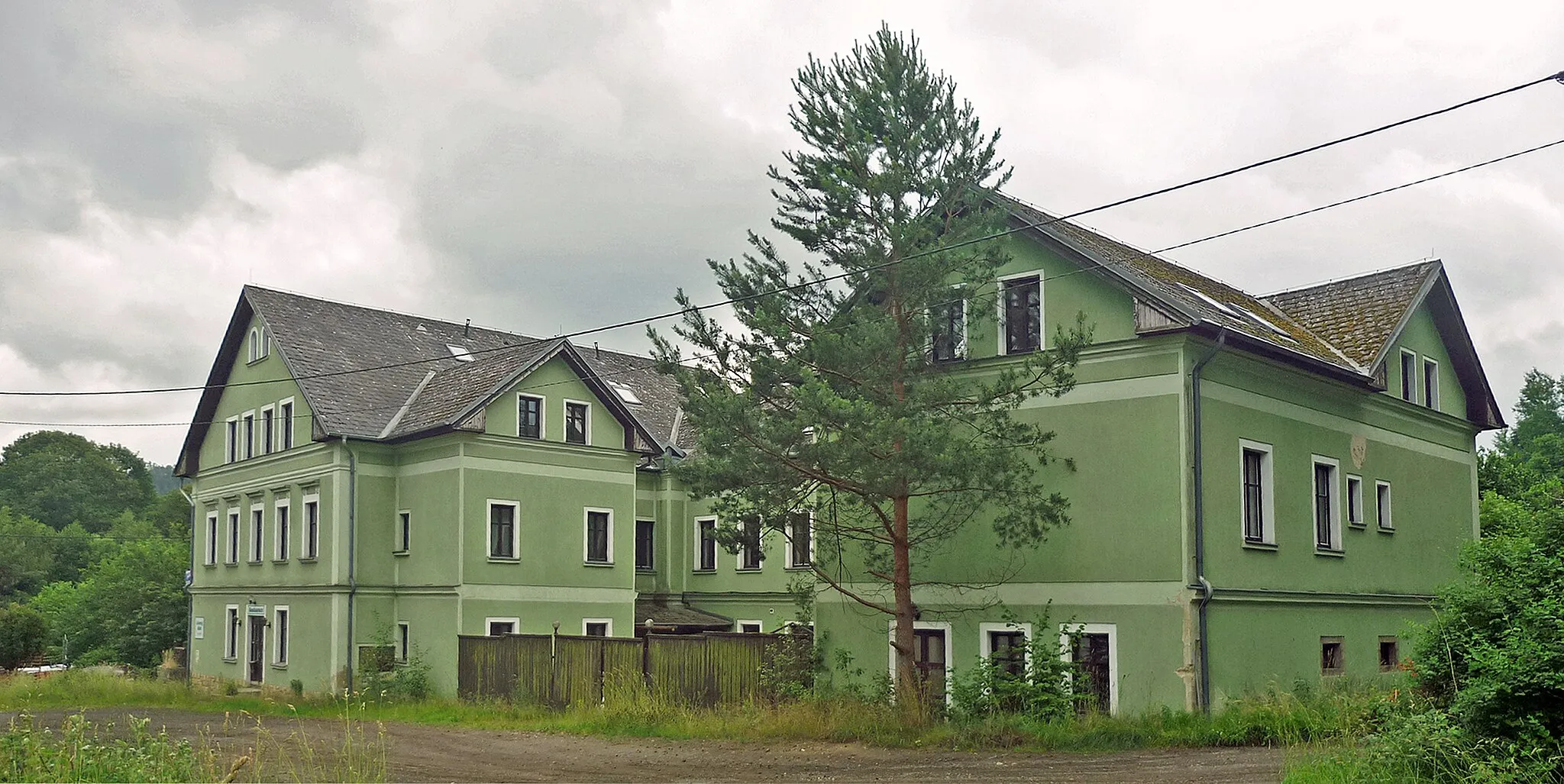 Photo showing: Ehem. Gasthaus „Zelený dům“ in Nieder Einsiedel – Dolní Poustevna, OT Horní Poustevna 112