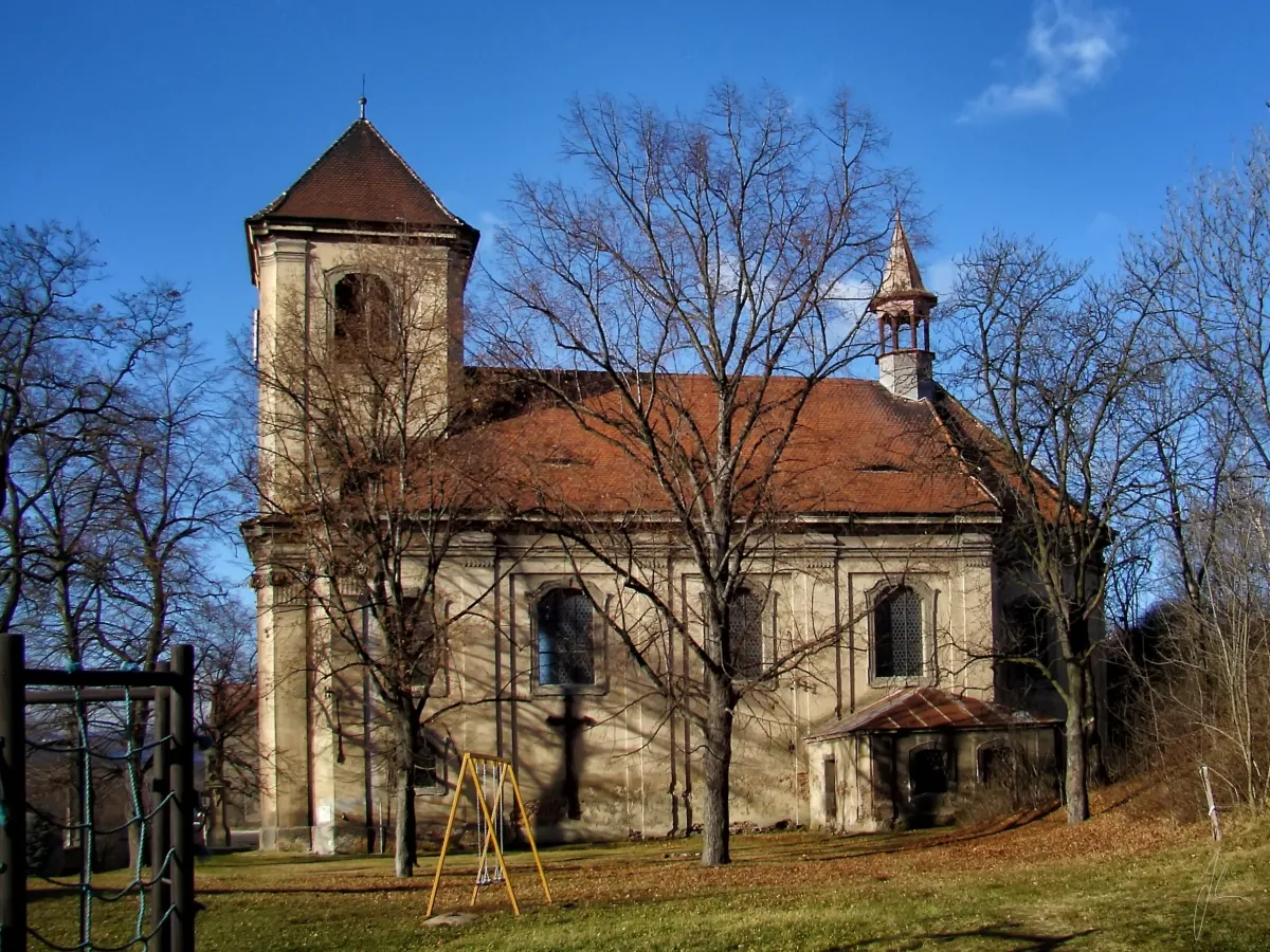 Photo showing: Kostel sv. Šimona, Judy, Antonína (Zabrušany), Zabrušany