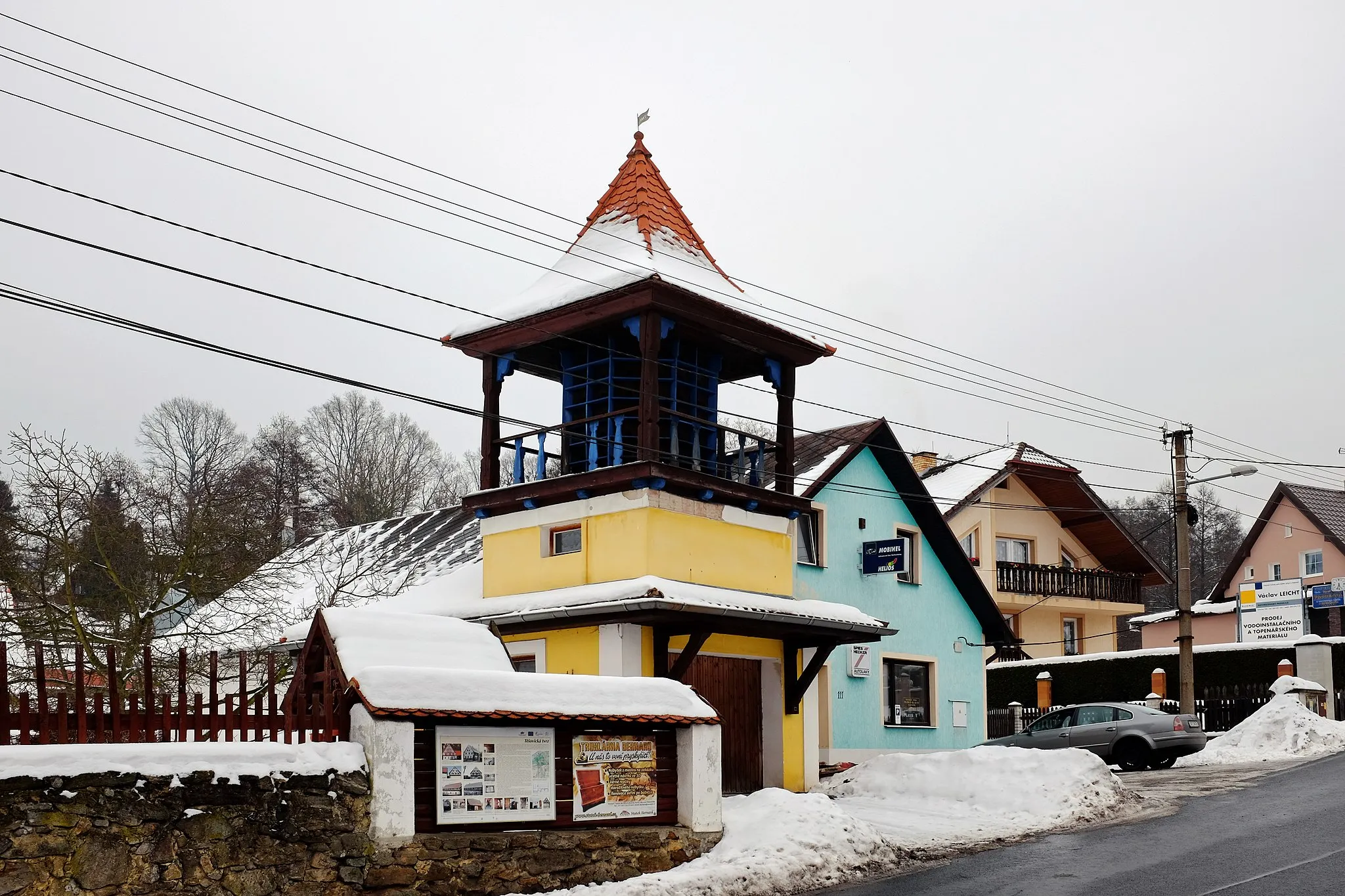 Photo showing: Těšovice u Sokolova, holubník u hrázděného domu