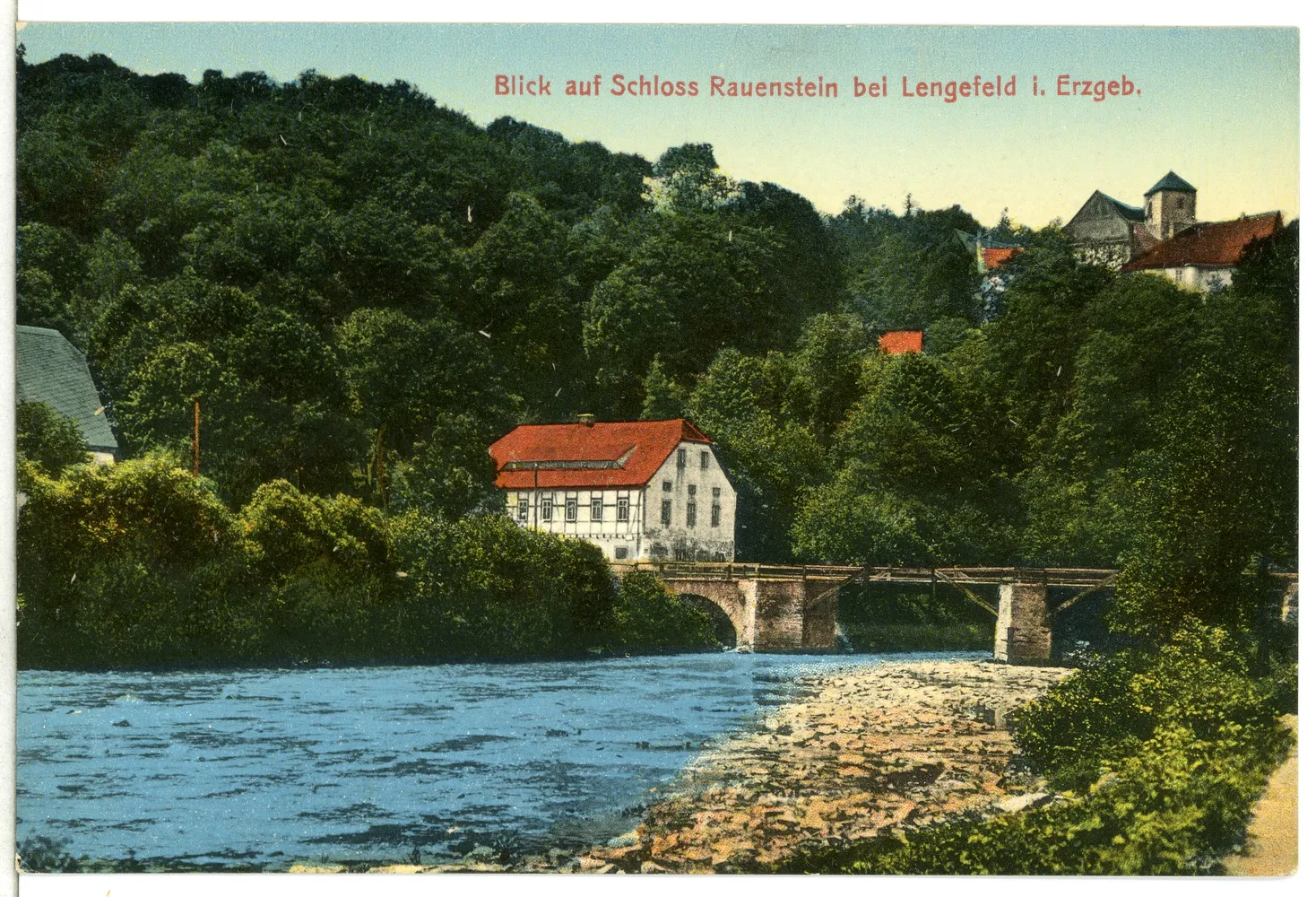 Photo showing: Lengefeld; Blick auf Schloß, Rauenstein