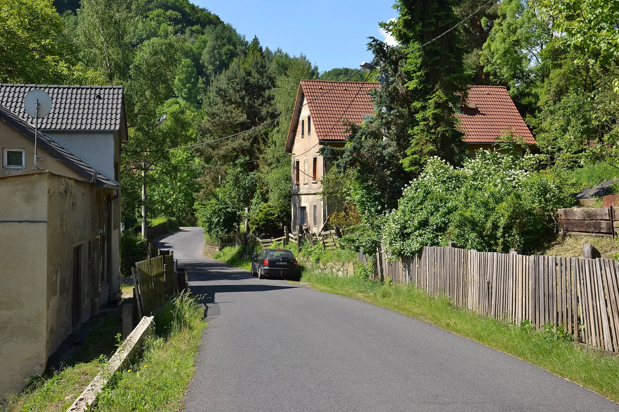 Photo showing: Olešnice – severní okraj vesnice