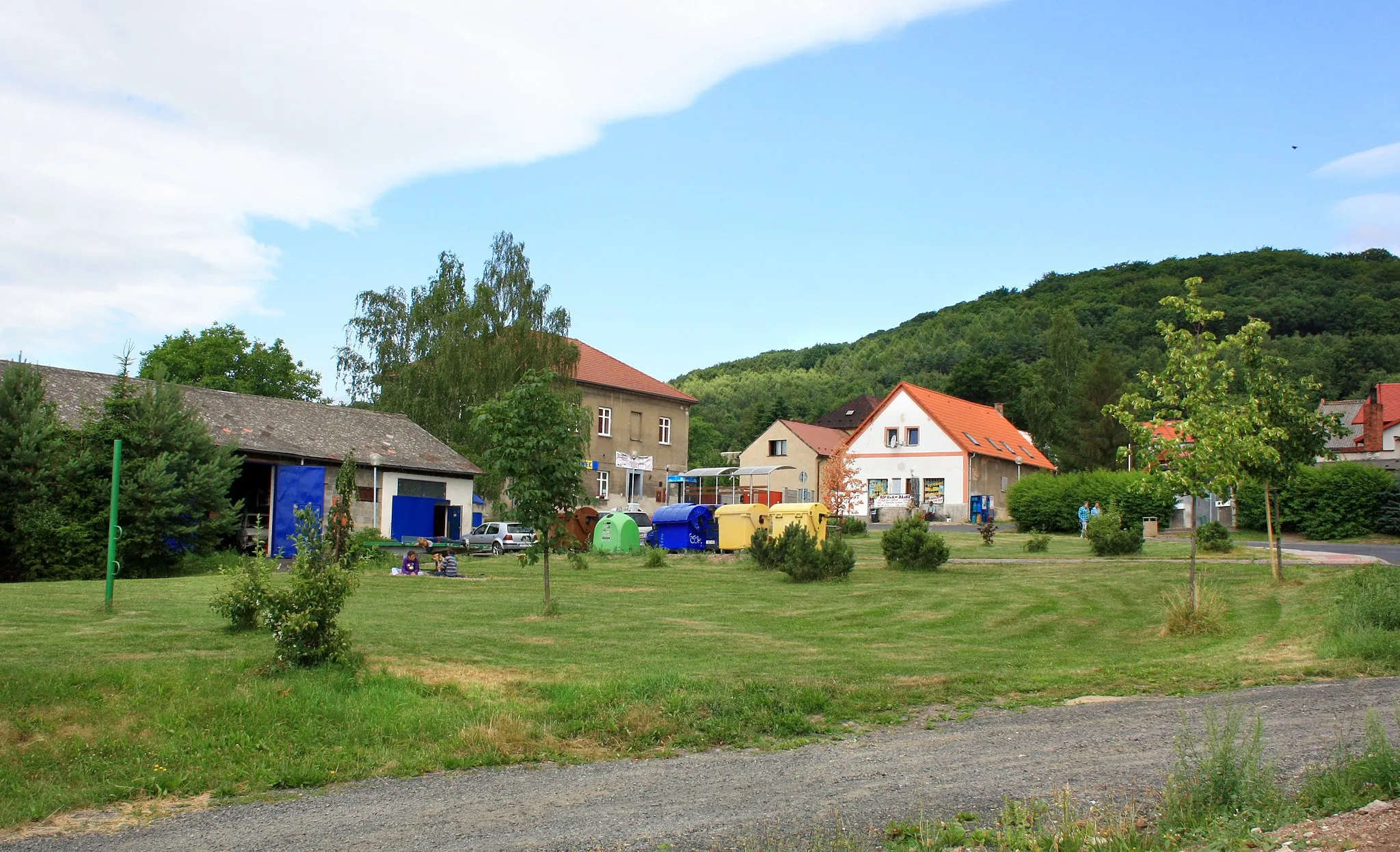 Photo showing: A common in Drmaly, part of Vysoká Pec village, Czech Republic