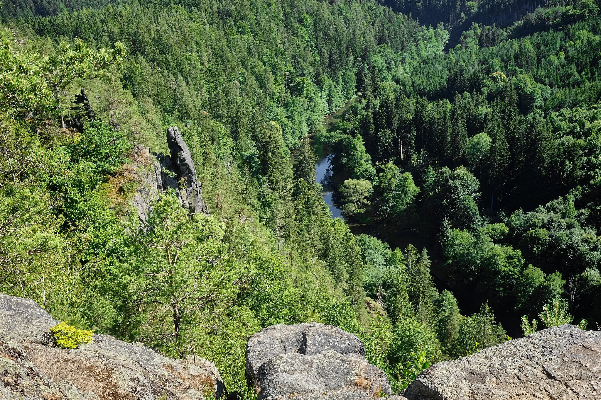 Photo showing: Hory, Jeskynní vyhlídka, okres Karlovy Vary