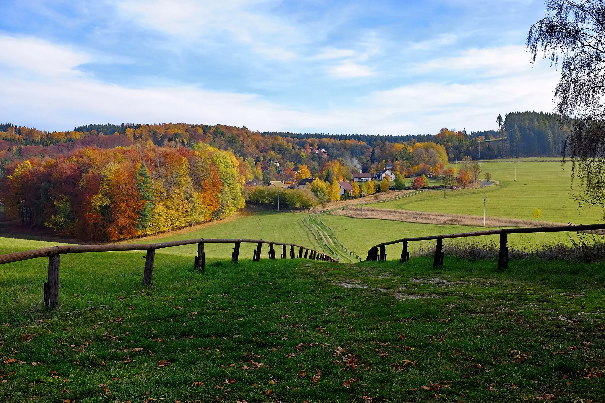 Photo showing: Kamenice, část obce Březová, Slavkovský les, okres Sokolov