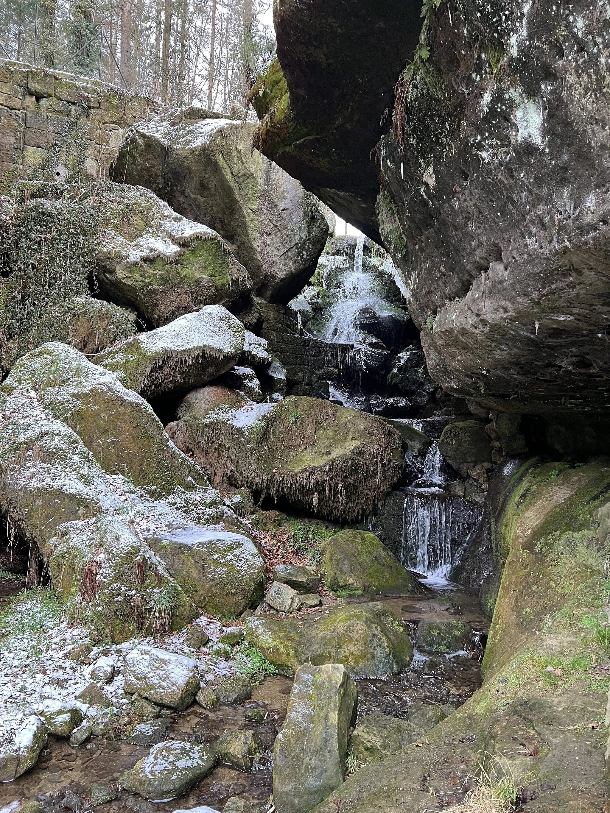 Photo showing: Lichtenhainer Wasserfall im Nationalpark Sächsische Schweiz