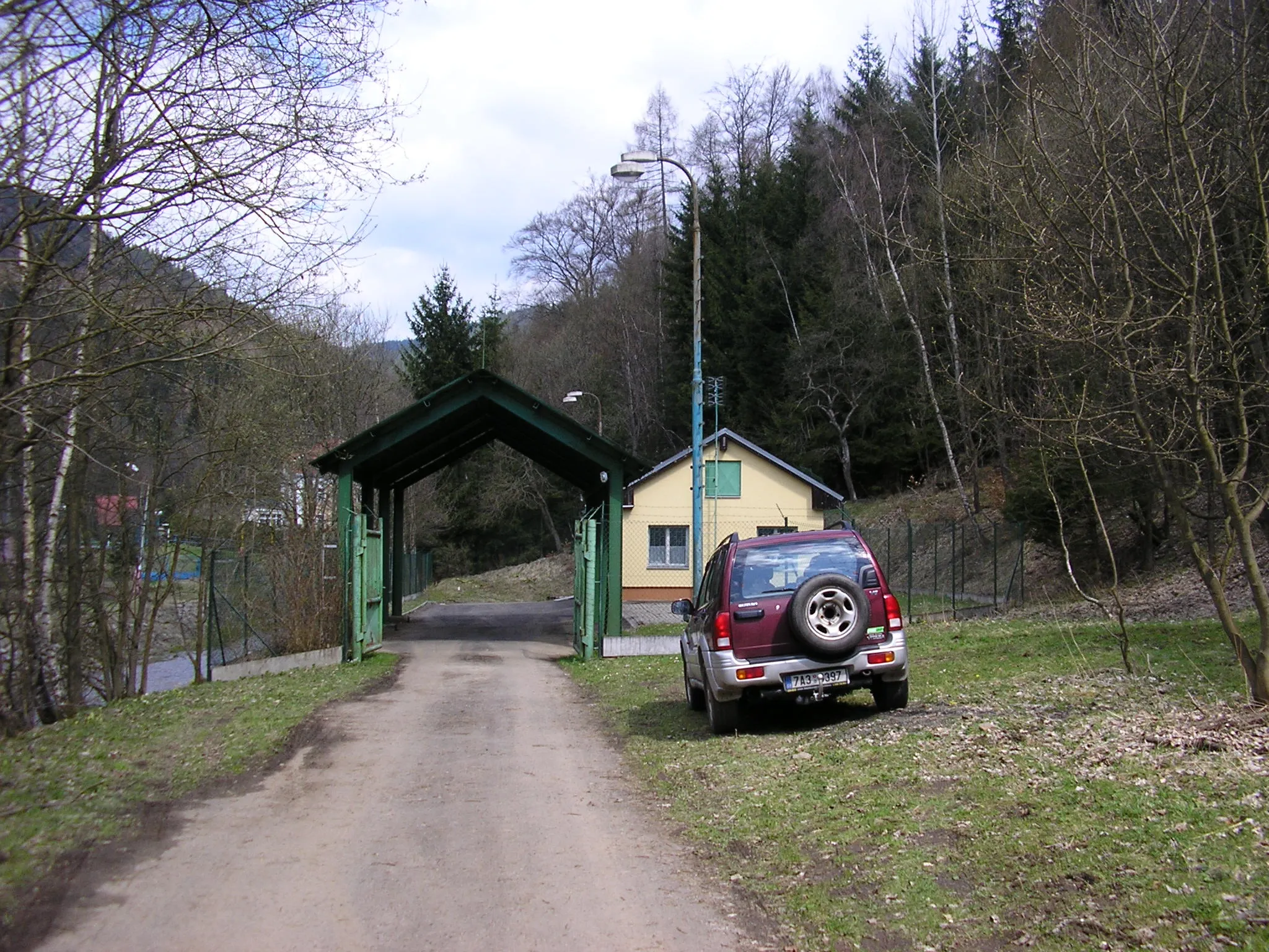 Photo showing: Uranium mine "Bratrství" near Jáchymov in Bohemia