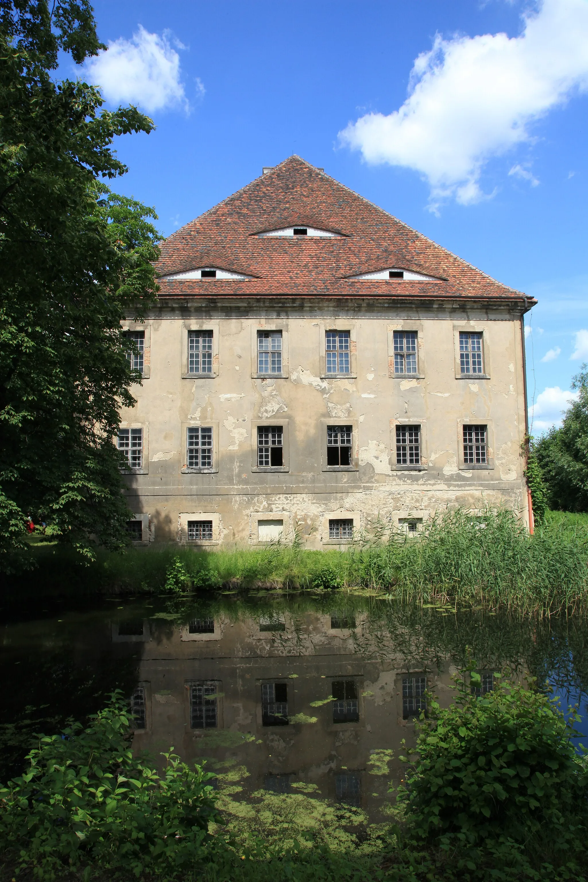 Photo showing: Wasserschloss Tauchritz am Kirchplatz, Tauchritz in Görlitz