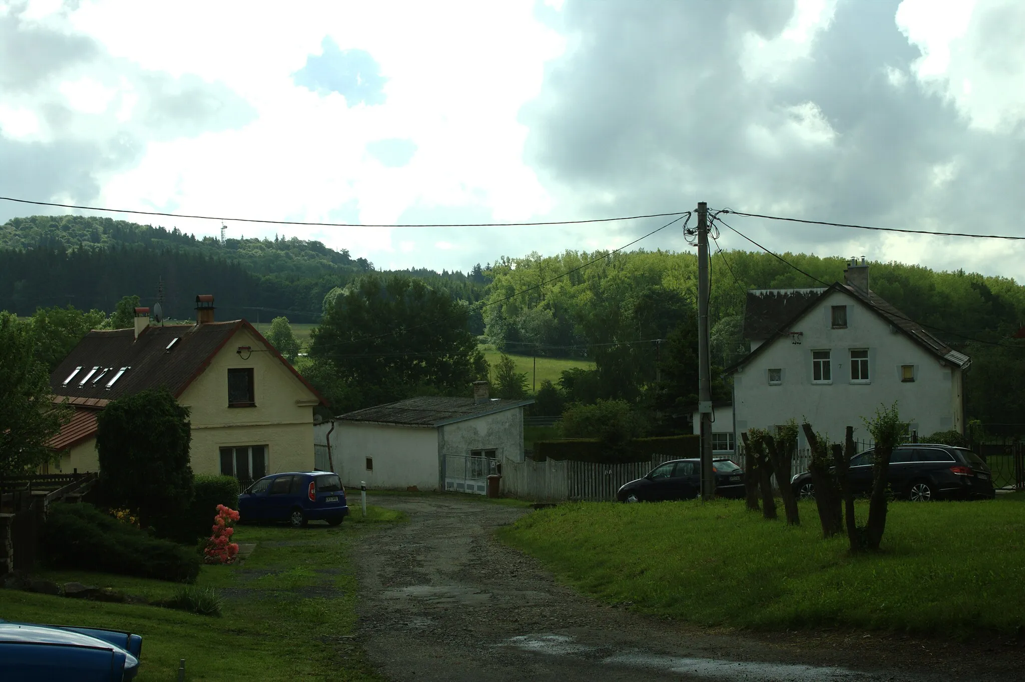 Photo showing: A common in the village of Zádub, Karlovy Vary Region, CZ