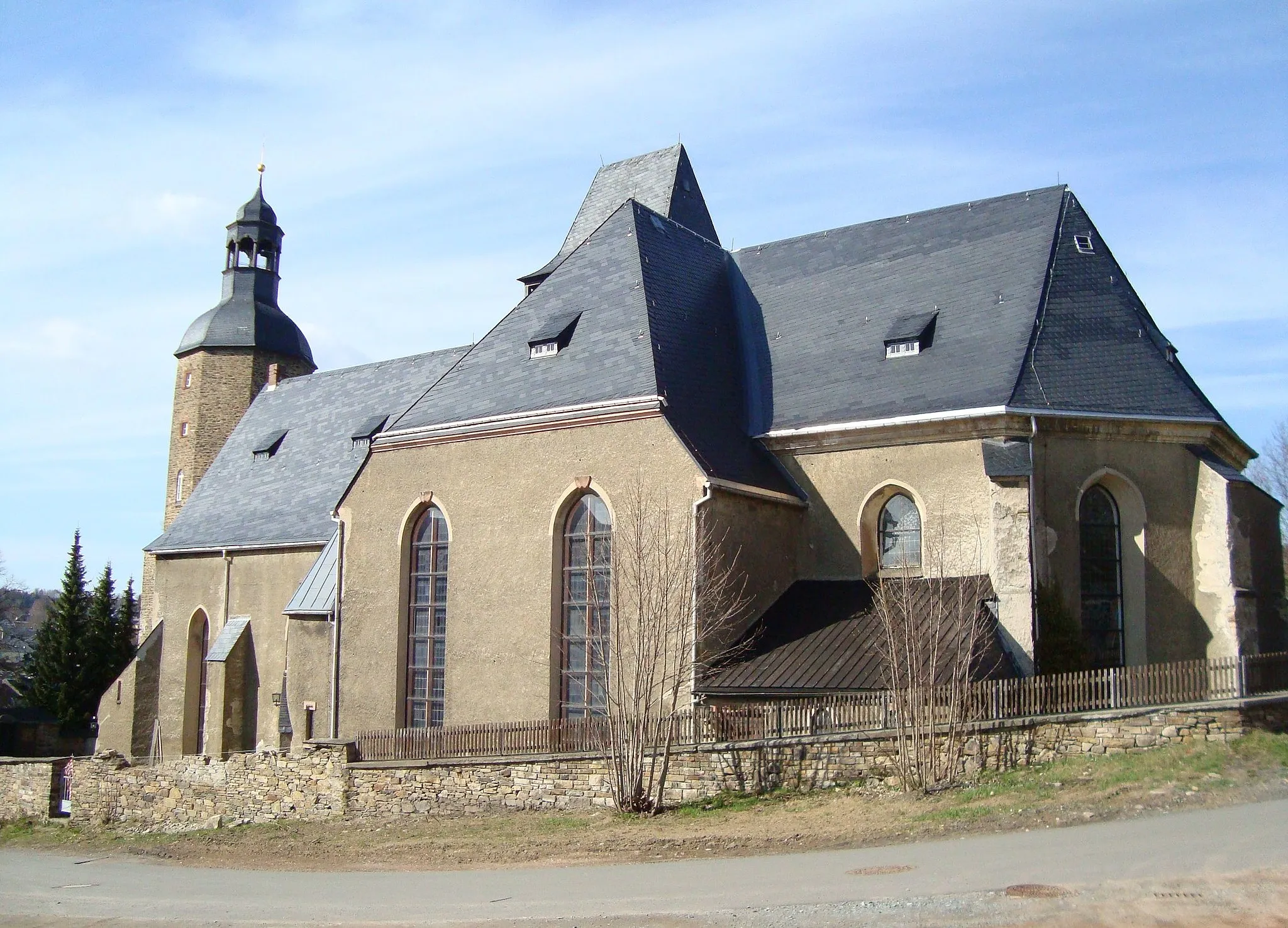 Photo showing: St. Laurentiuskirche in Geyer im Erzgebirge