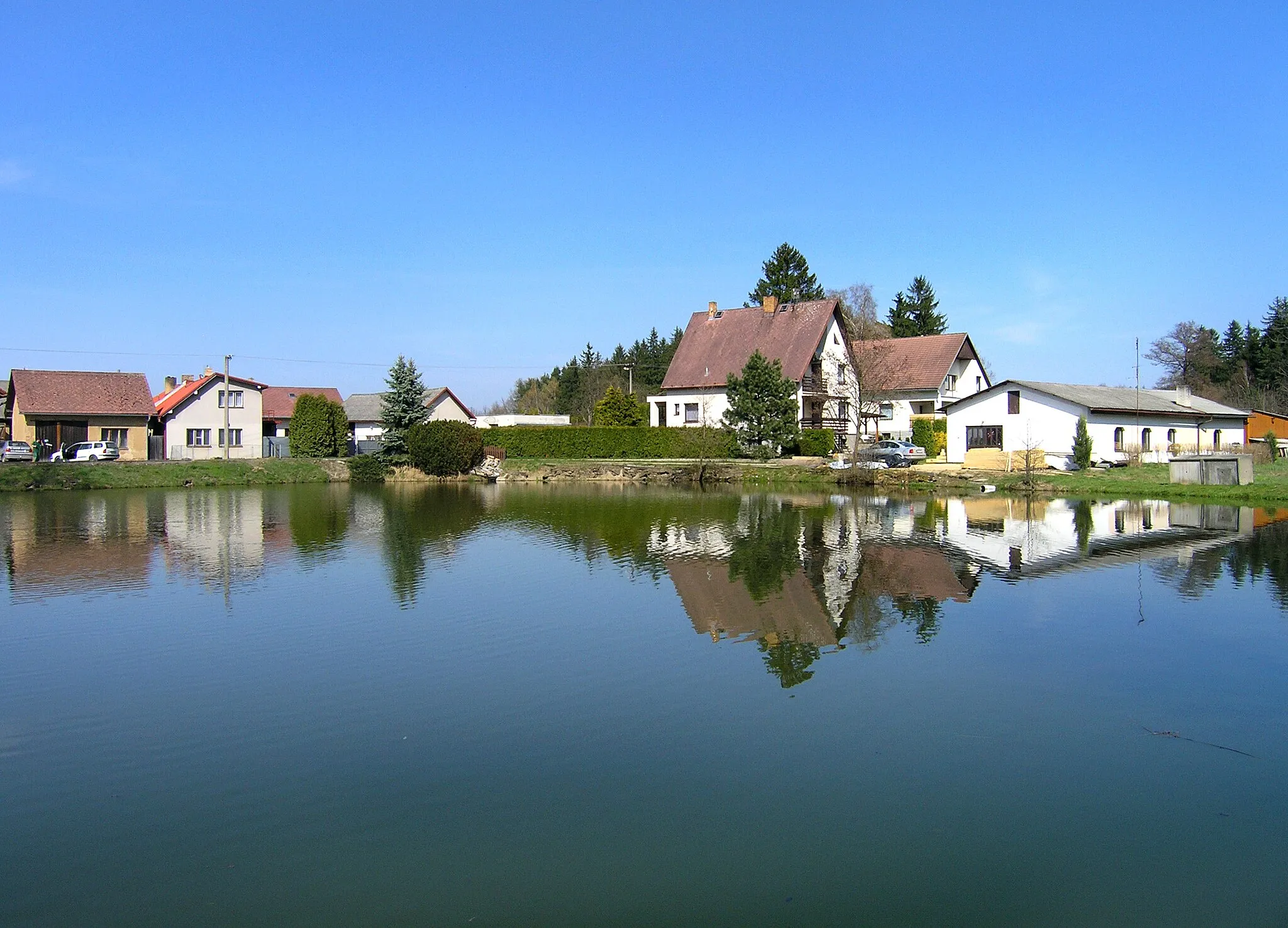 Photo showing: Návesní Pond in Světlice, part of Humpolec, Czech Republic
