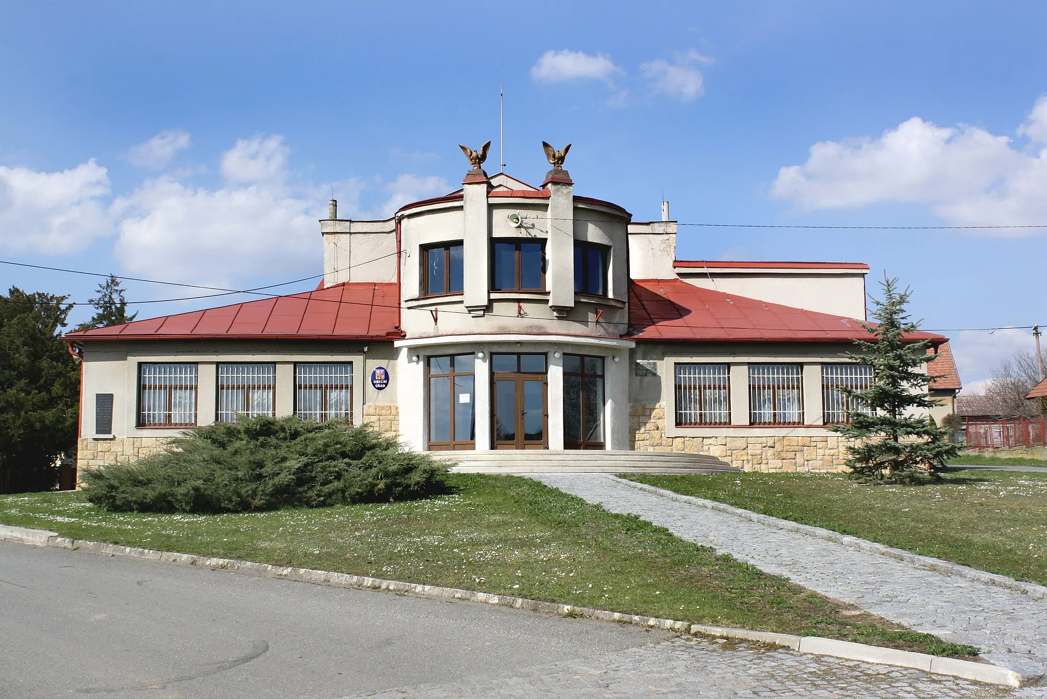 Photo showing: Municipal office in Židovice village, Czech Republic