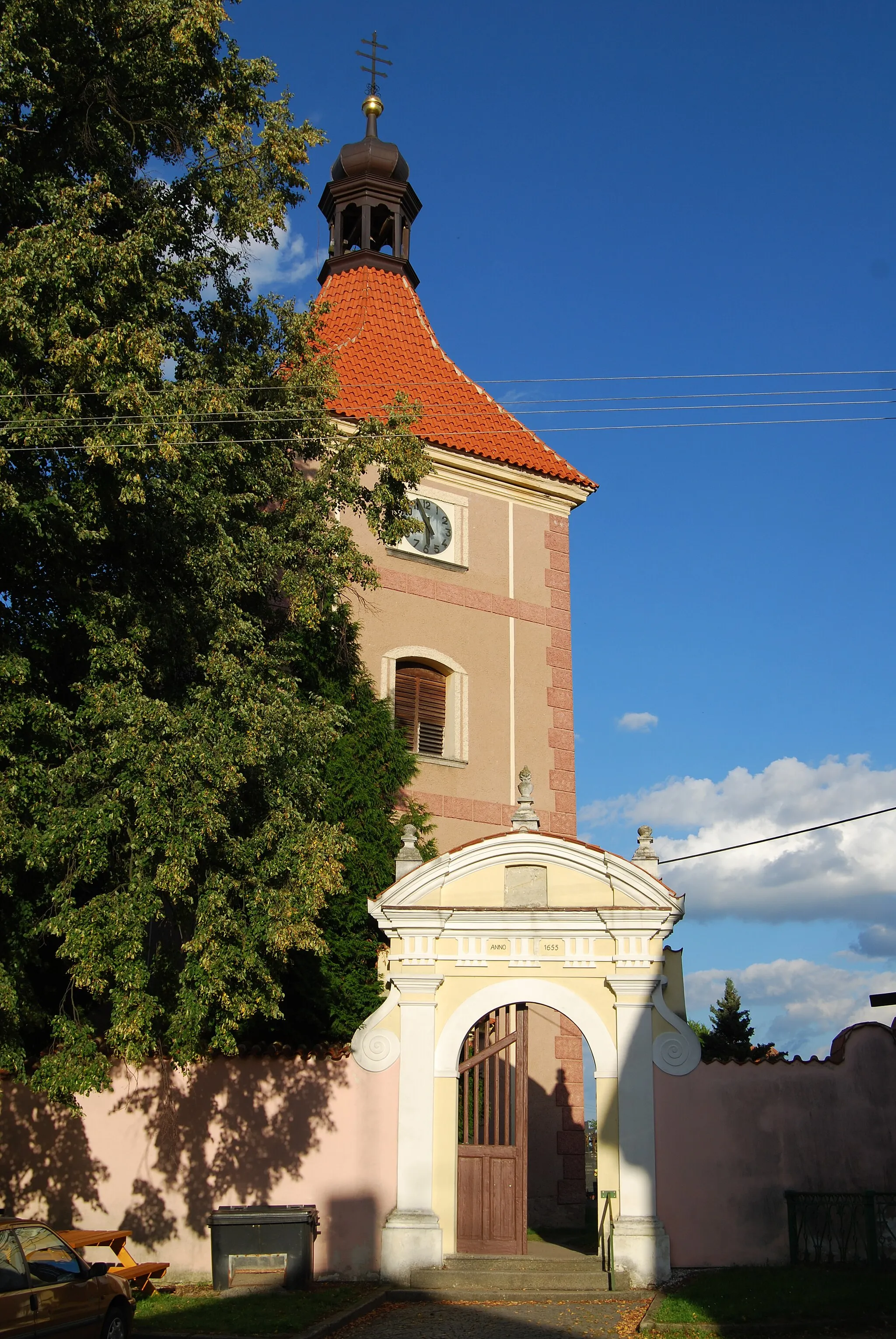 Photo showing: Kostel sv. Prokopa. Orlík nad Vltavou. Okres Písek. Česká republika.