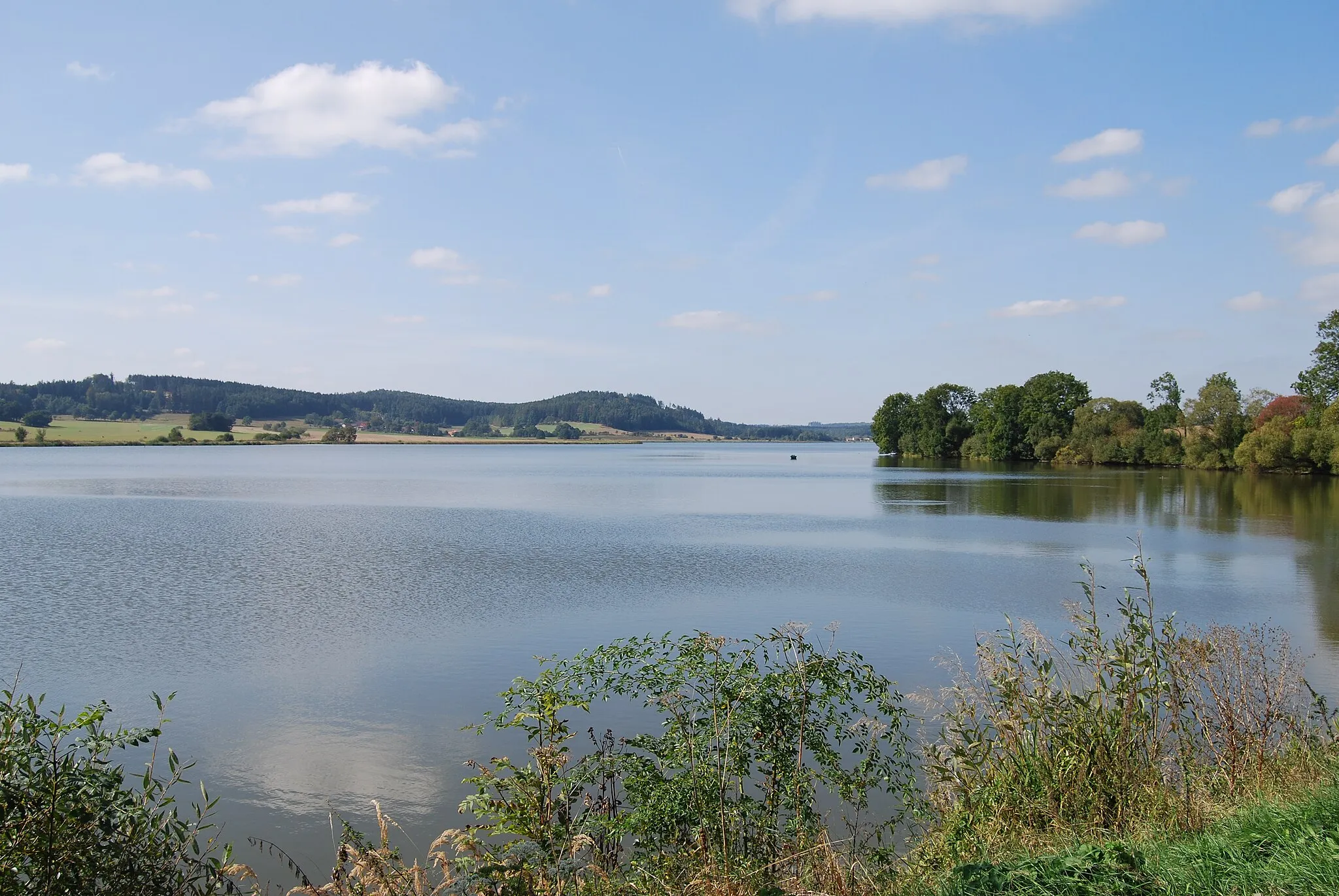Photo showing: Labuť pond near Myštice village, Strakonice district in the Czech Republic.
