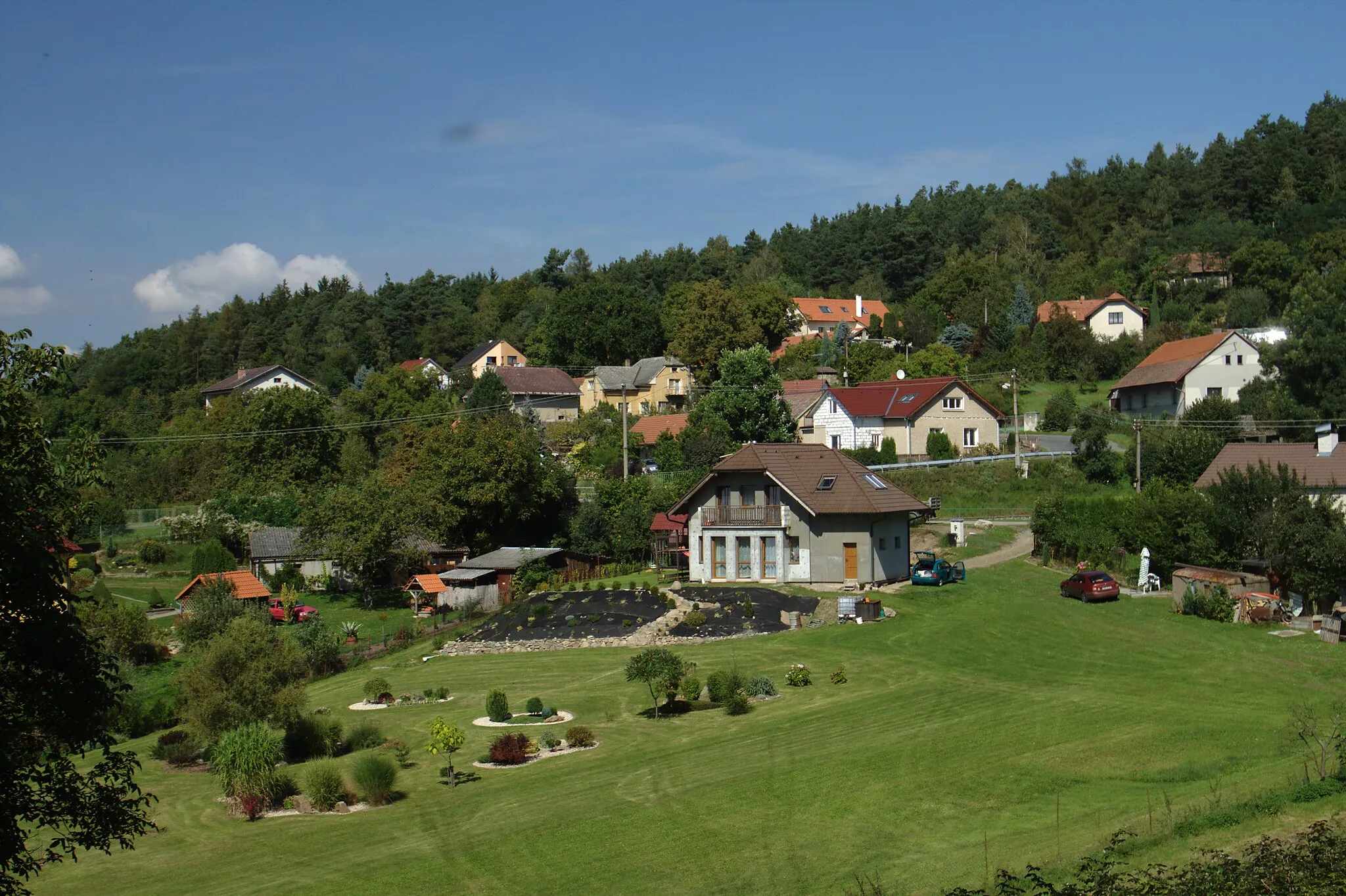 Photo showing: The village of Vysoký Újezd near Benešov