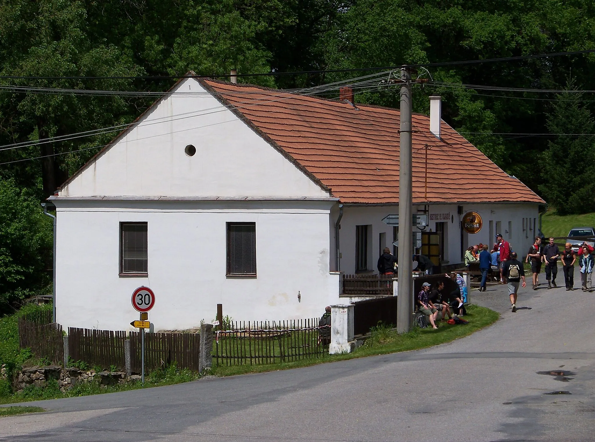 Photo showing: Vojkov, Benešov District, Central Bohemian Region, the Czech Republic. A restaurant.