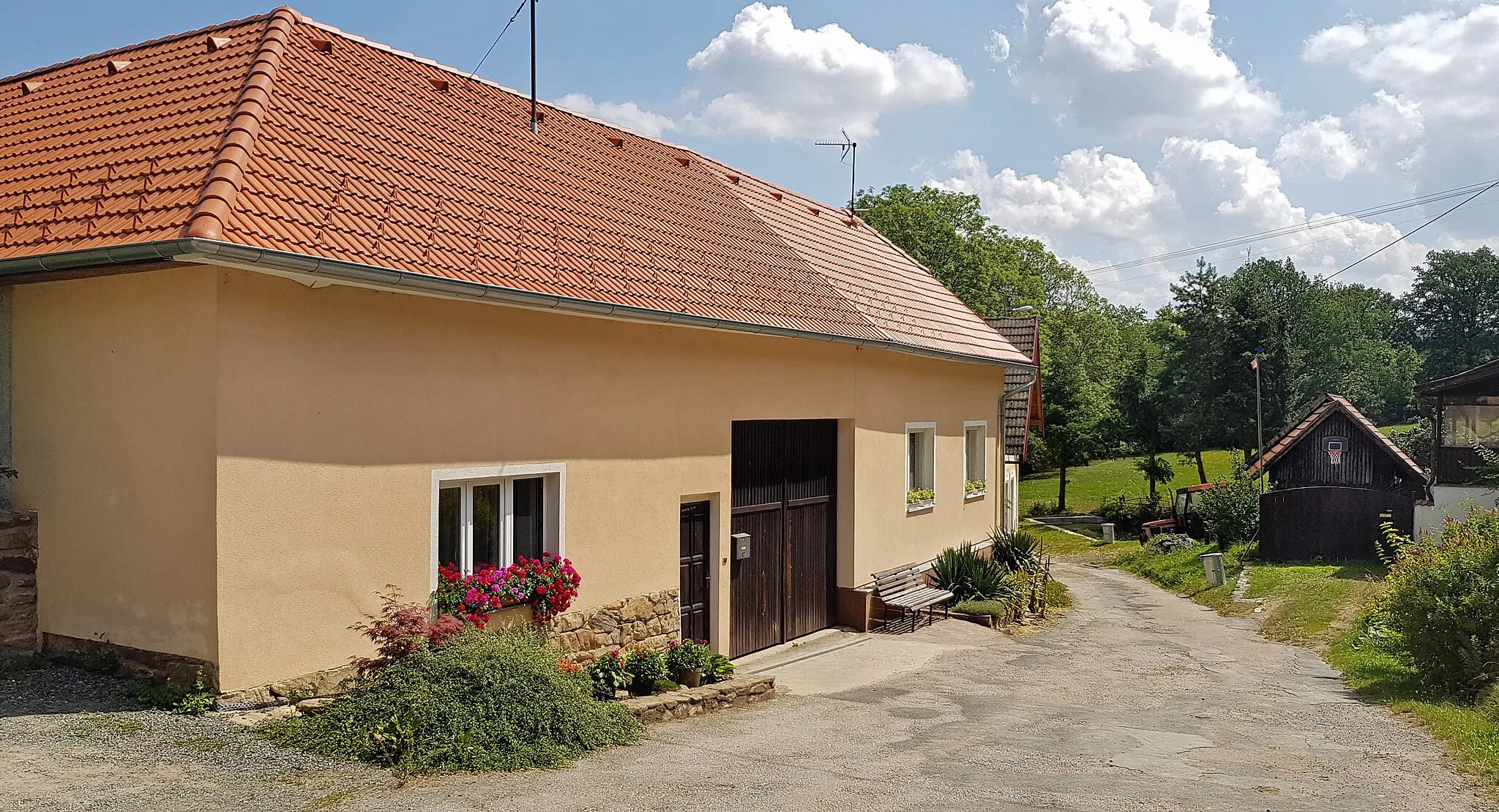 Photo showing: House No 8 in Krasovice, part of Kondrac, Czech Republic.