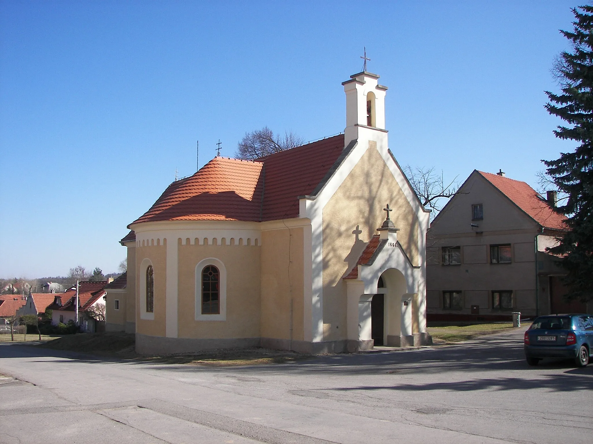 Photo showing: Kaple svatého Jana Křtitele v Ledcích