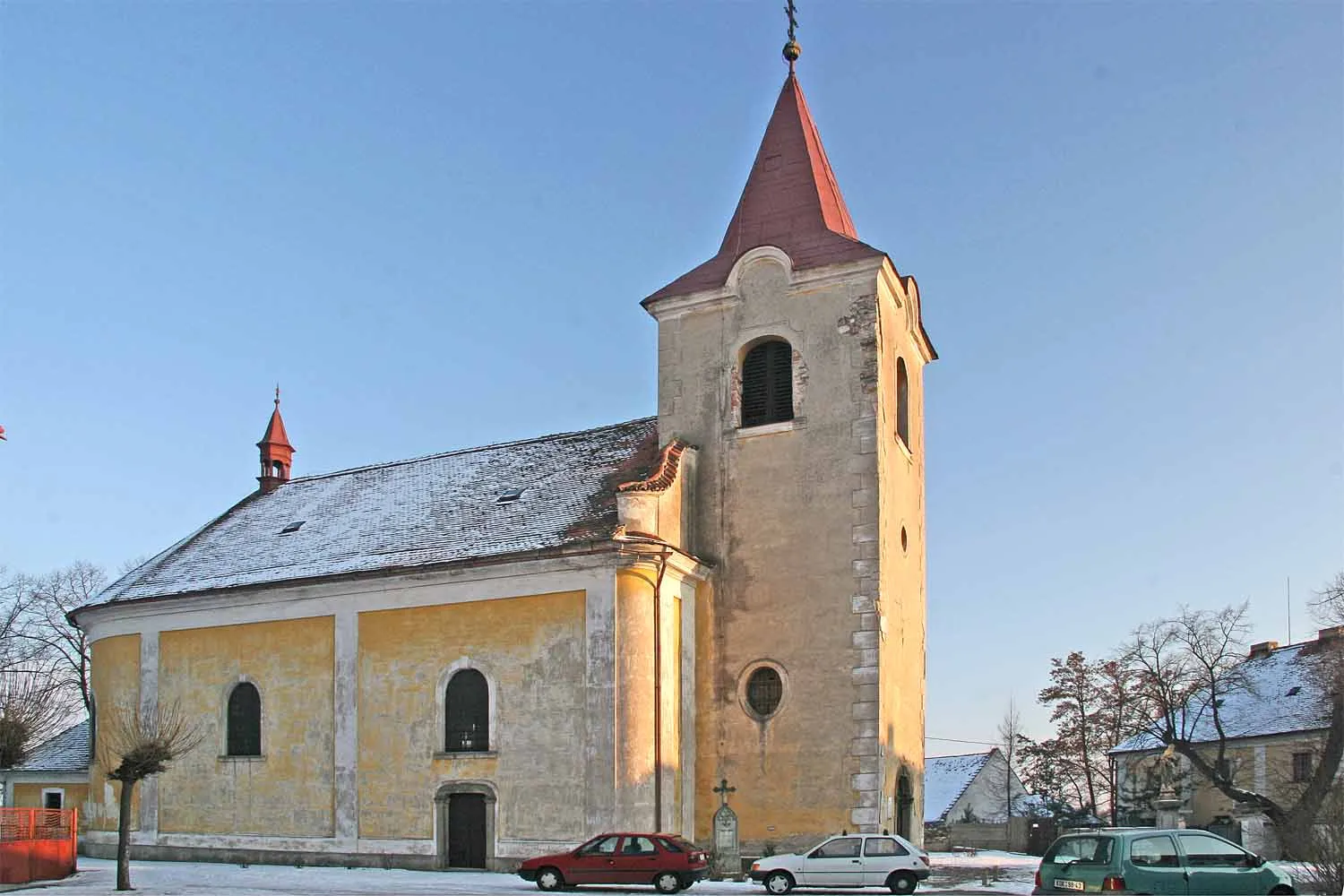 Photo showing: Kostel Sv. Jana Křtitele v Týnci nad Labem