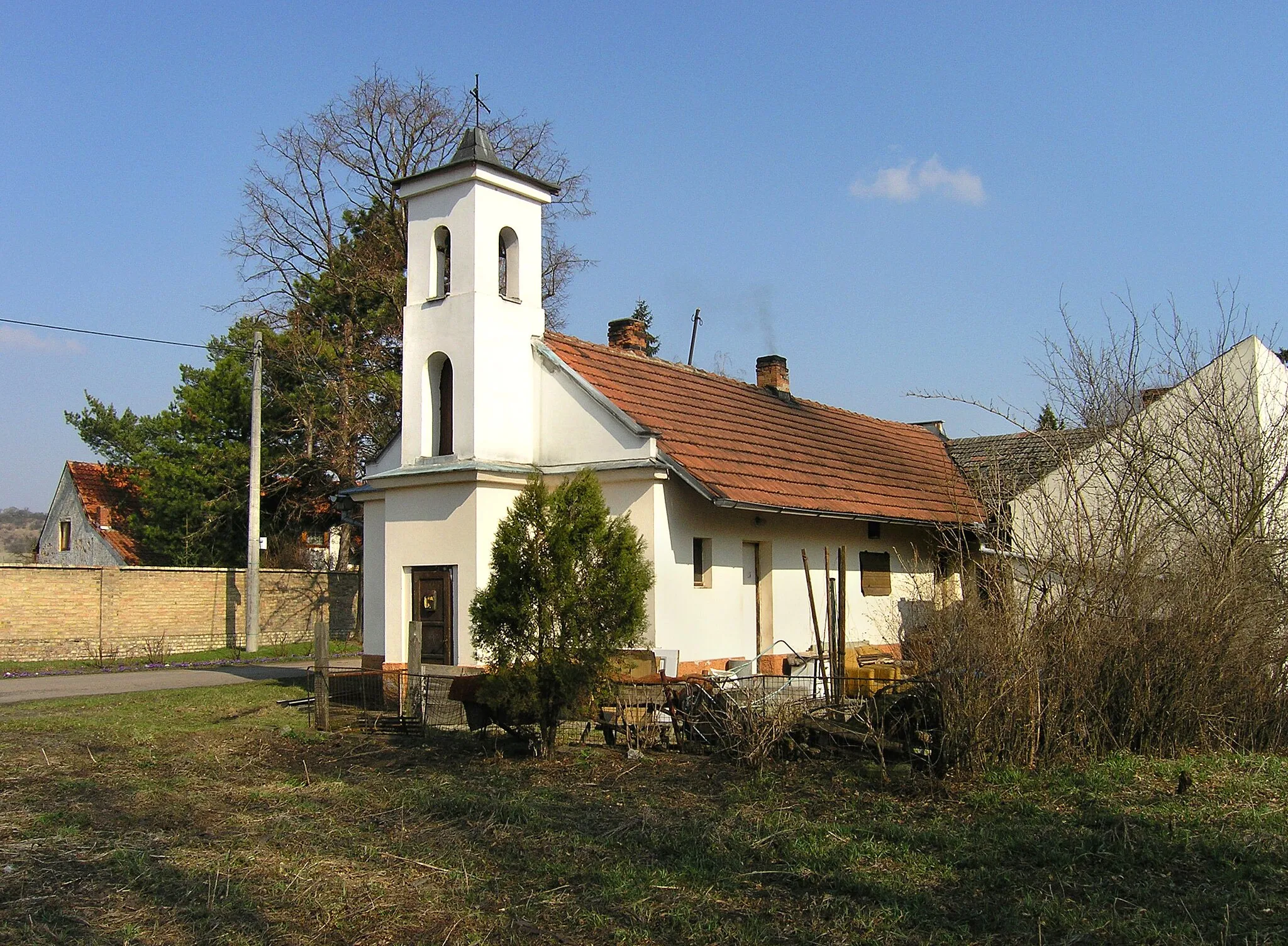 Photo showing: Bell tower in Nedomice village, Czech Republic