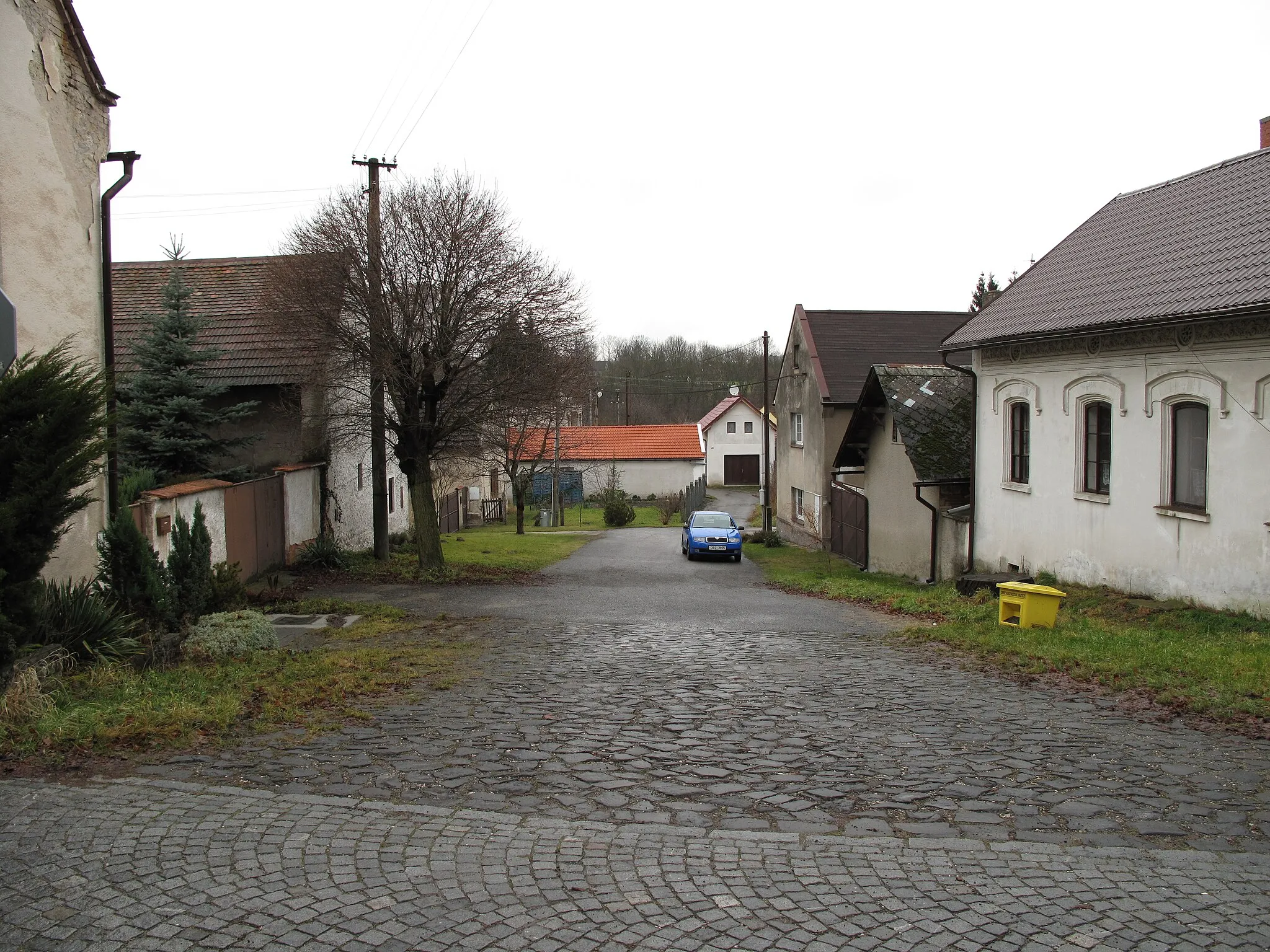 Photo showing: Old part in Střížovice village (Kropáčova Vrutice municipality), Mladá Boleslav District, Czech Republic.