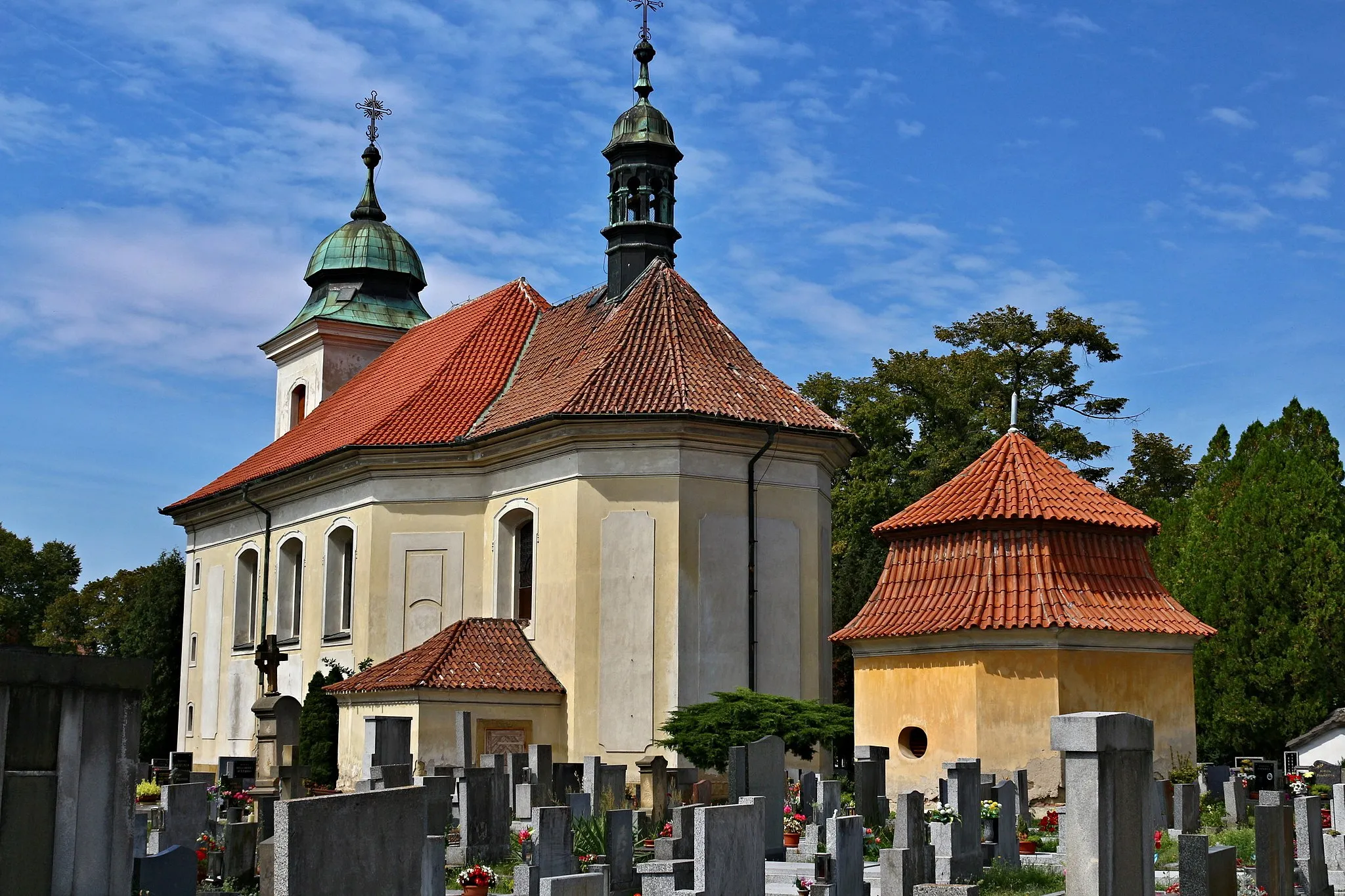 Photo showing: Benátky nad Jizerou-Staré Benátky, hřbitov a kostel