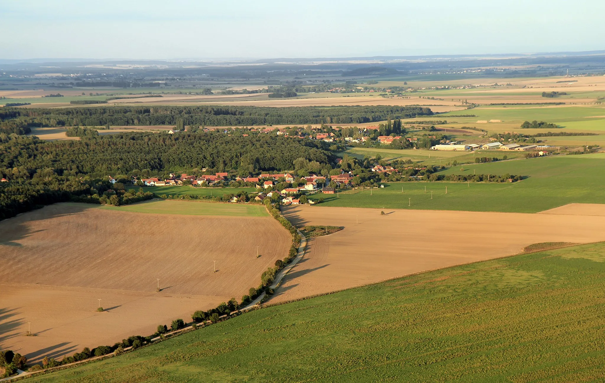 Photo showing: Aerial view of Jizbice, Czech Republic