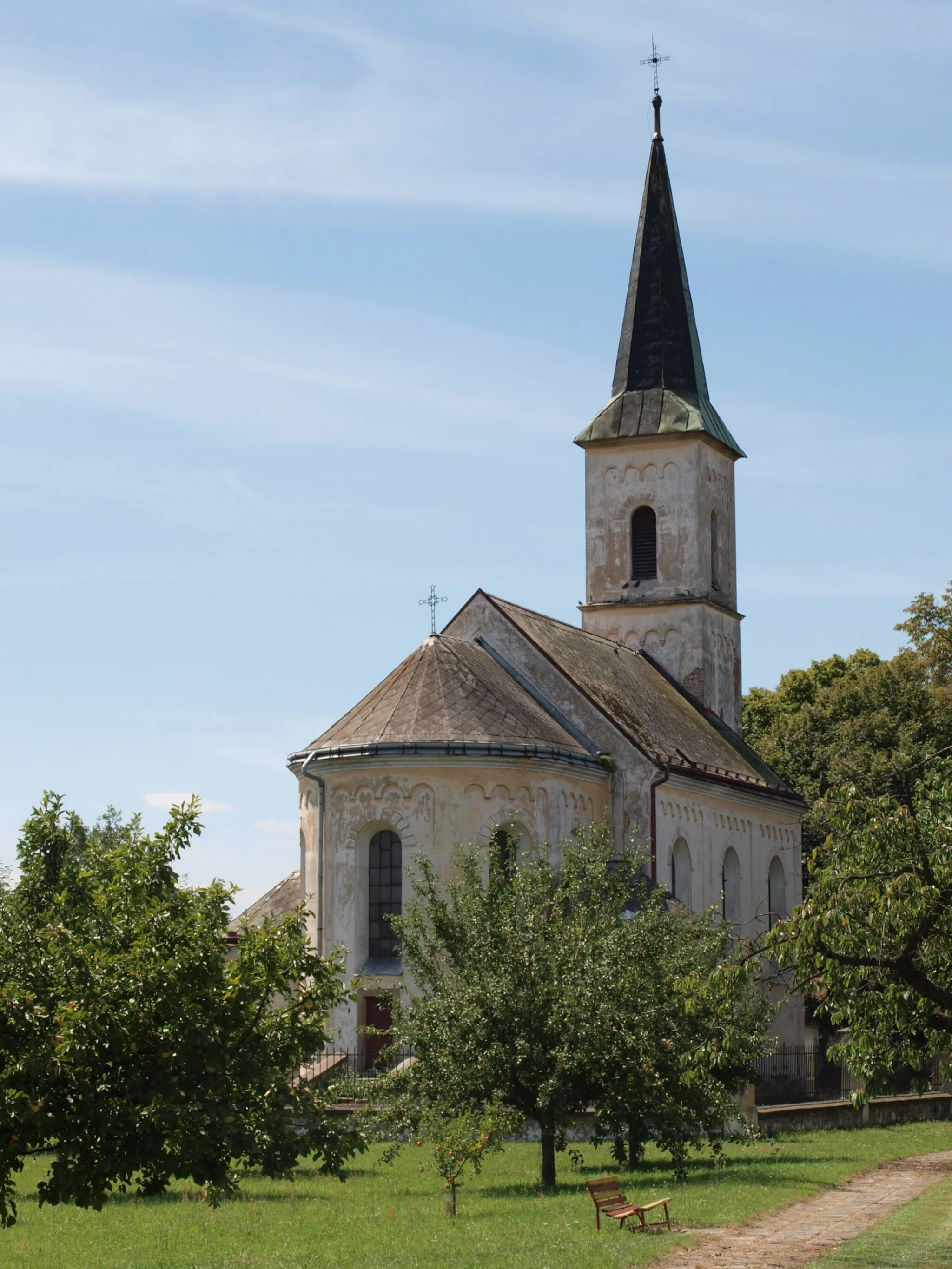Photo showing: Church, Budiměřice, Nymburk District, Central Bohemian Region
