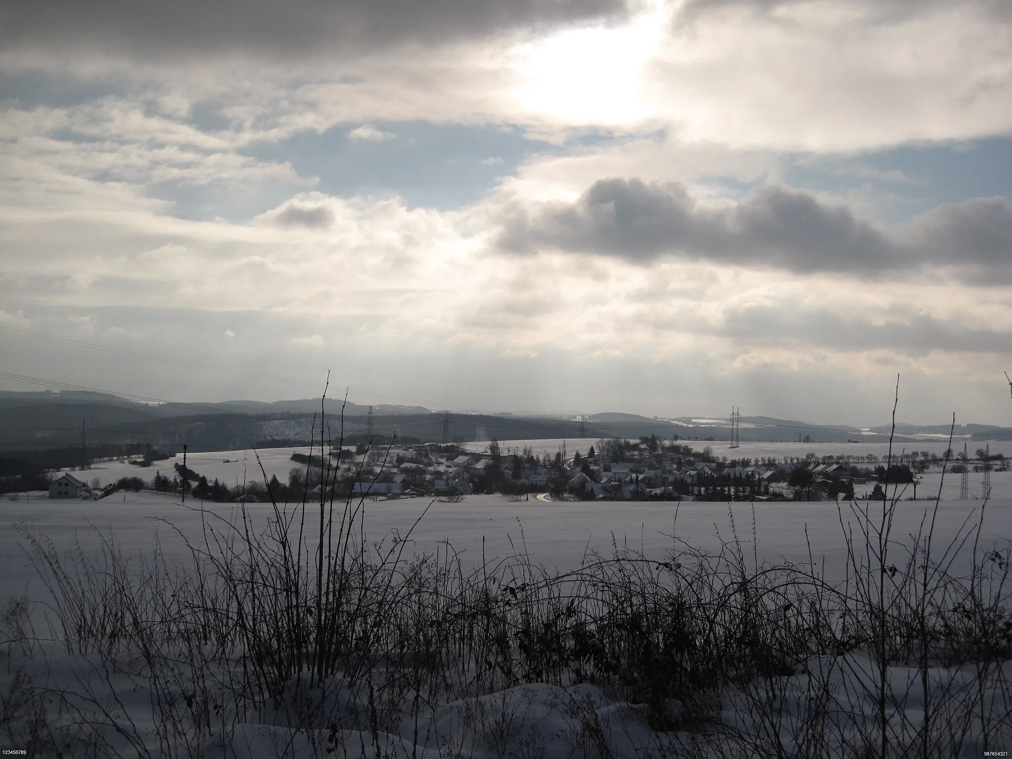 Photo showing: Zimní pohled na Bojanovice