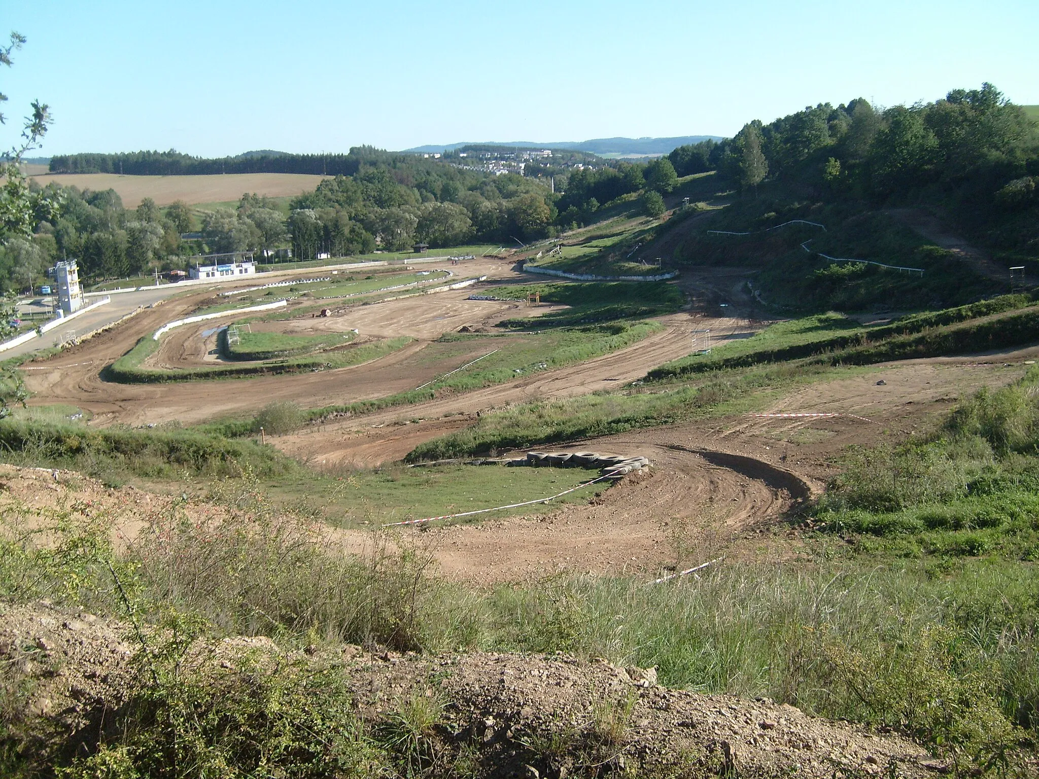 Photo showing: Rallyecrossové závodiště v Sedlčanech.