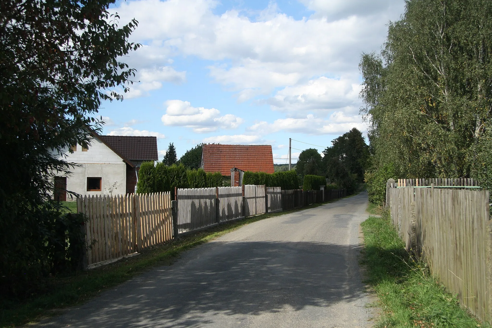 Photo showing: Center of Dubliny, Radíč, Příbram District.