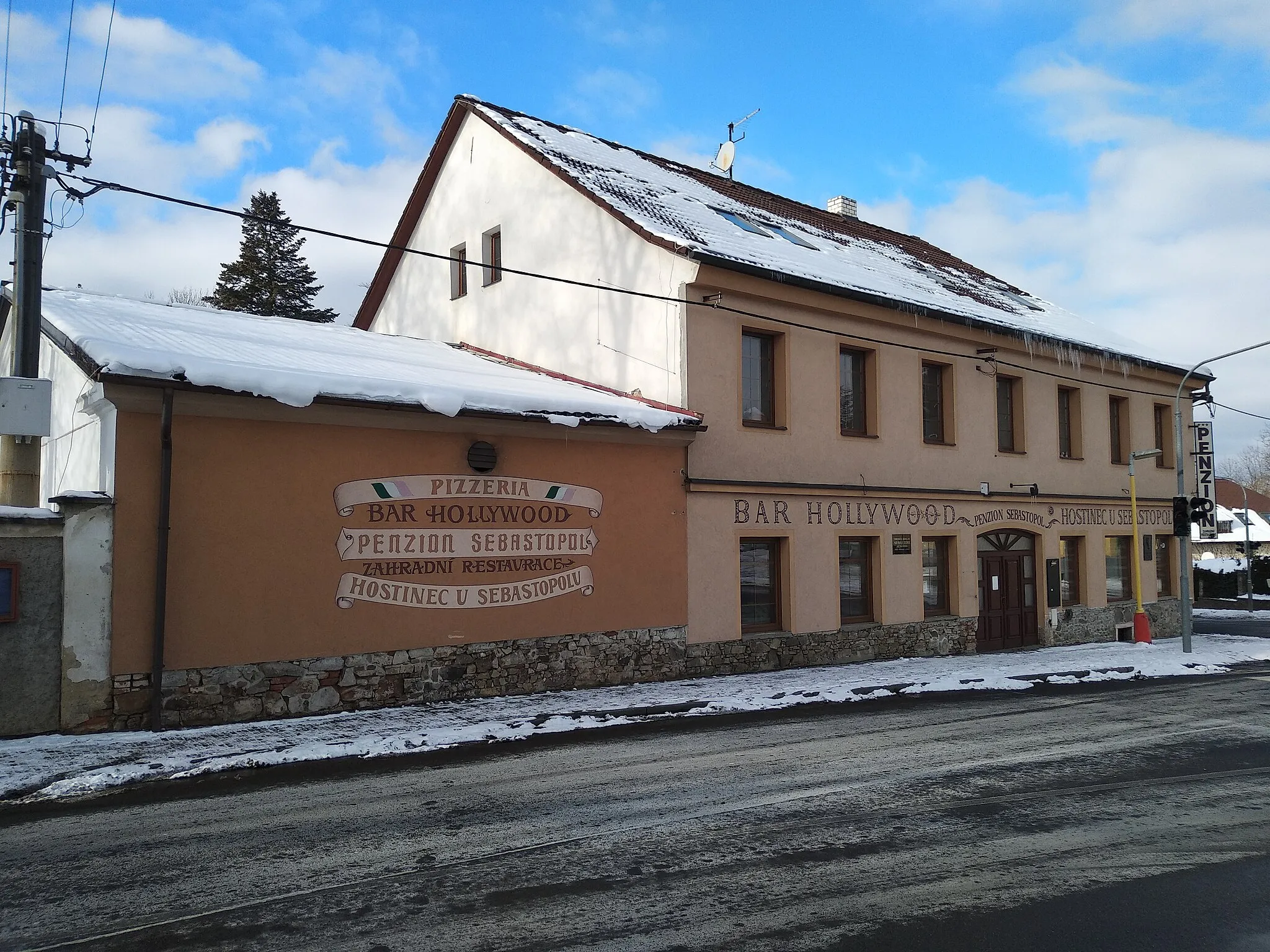 Photo showing: Balbínova ulice v Příbrami, ke Svaté Hoře, Restaurace Sebastobol